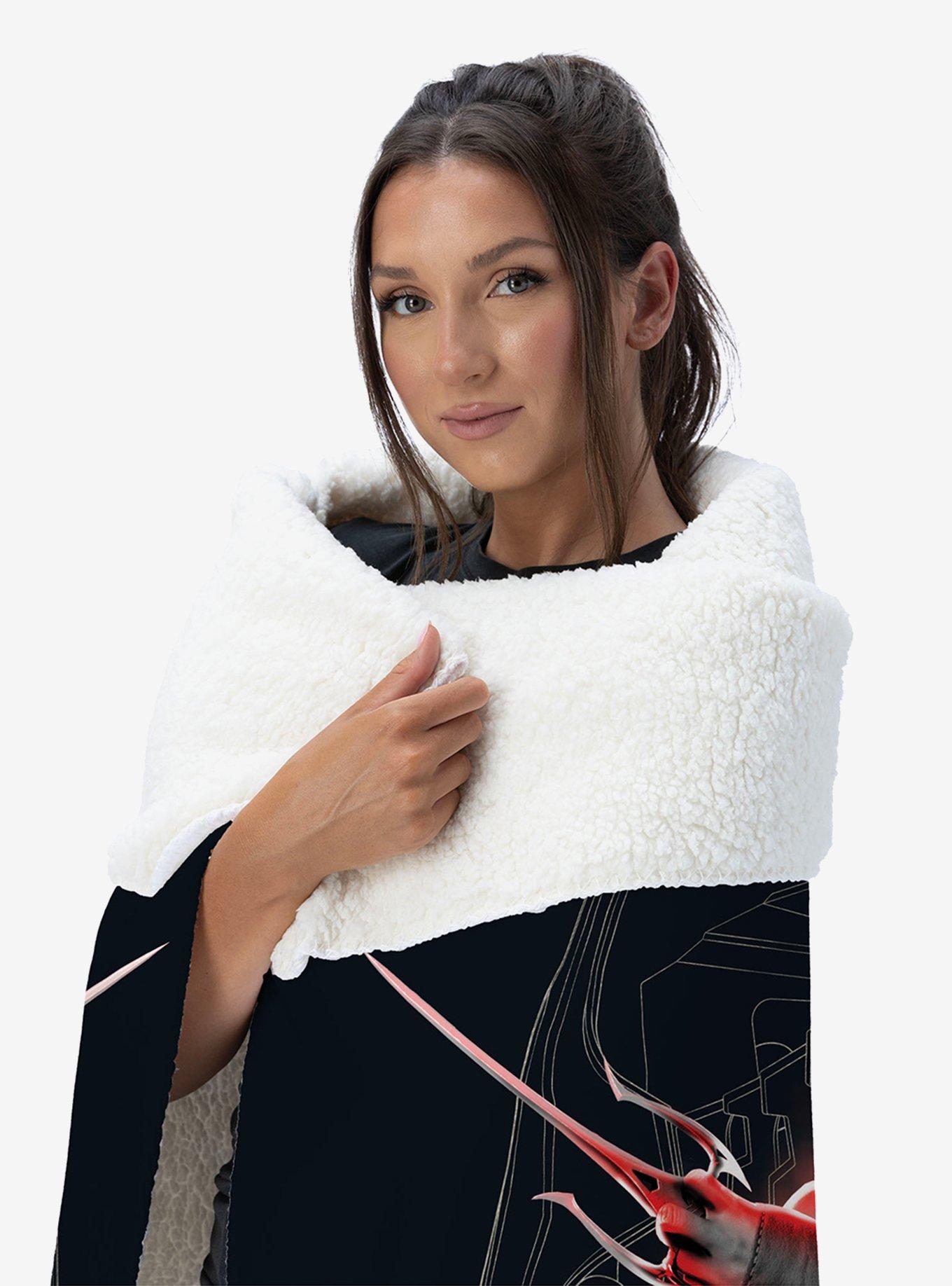 Mortal Kombat Mileena Let Us Dance Silk Touch Sherpa Throw Blanket, , alternate