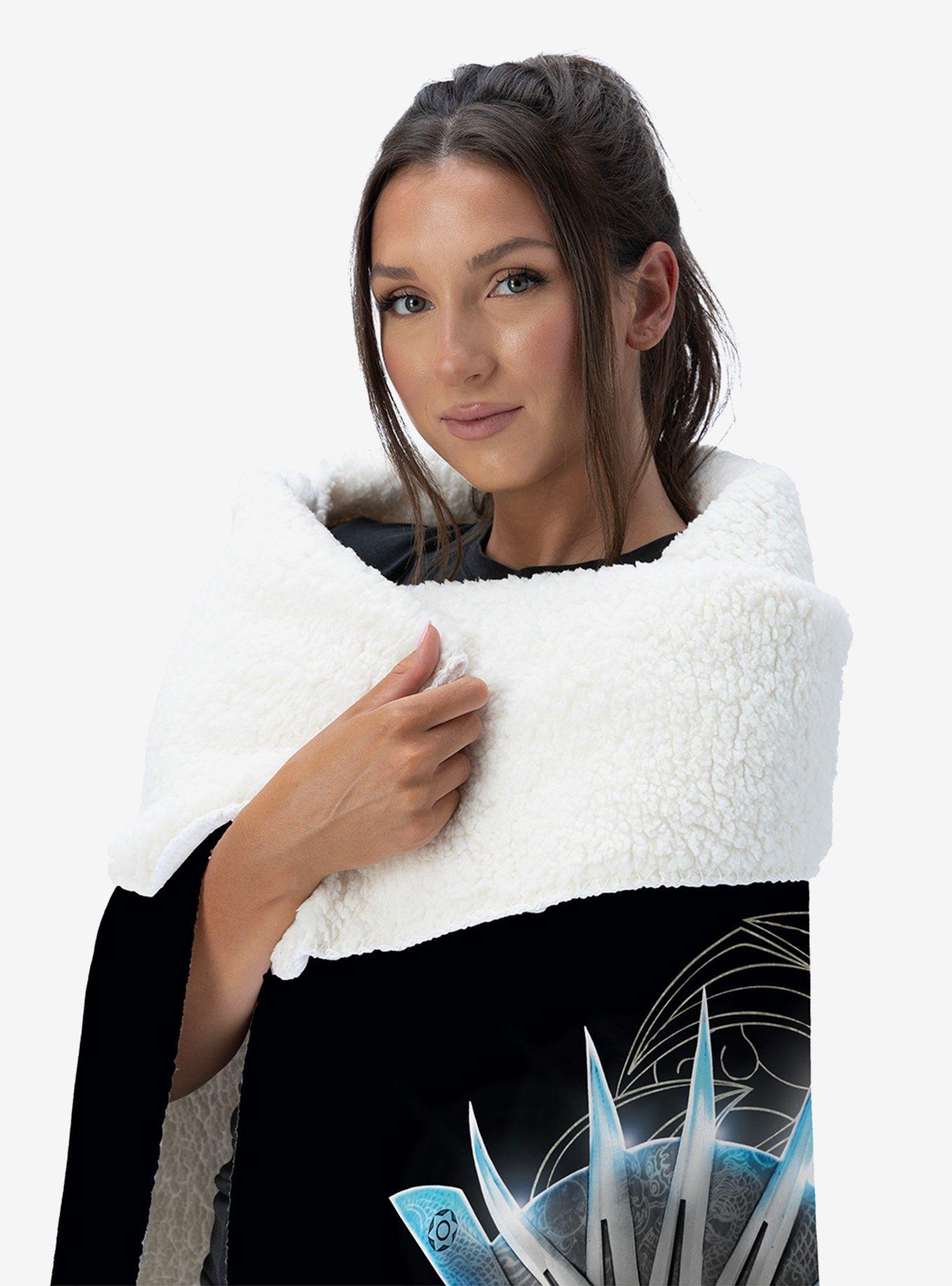 Mortal Kombat Kitana Learn Respect Silk Touch Sherpa Throw Blanket, , alternate