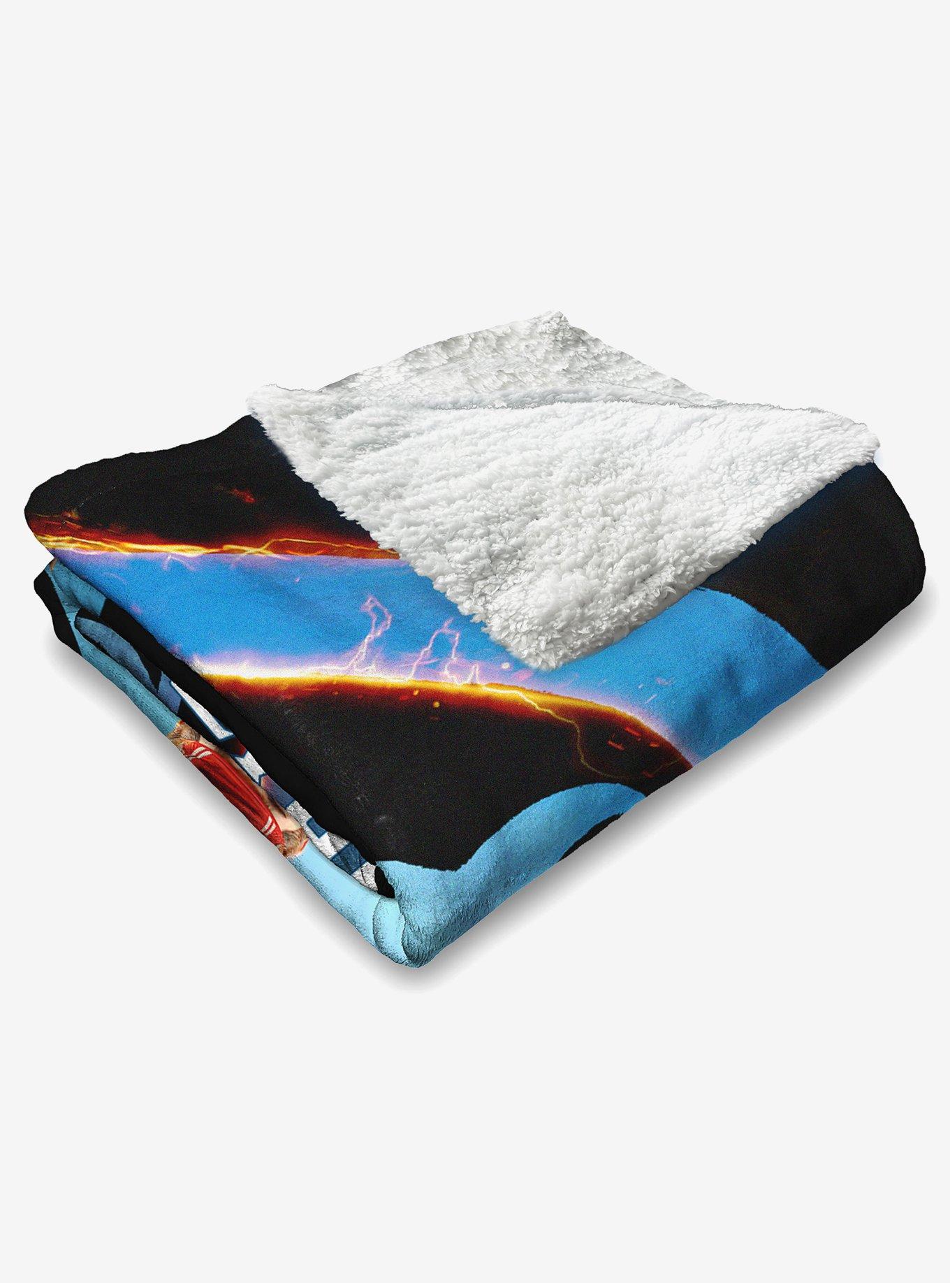 Mortal Kombat Liu Kang Zen Logo Silk Touch Sherpa Throw Blanket, , alternate