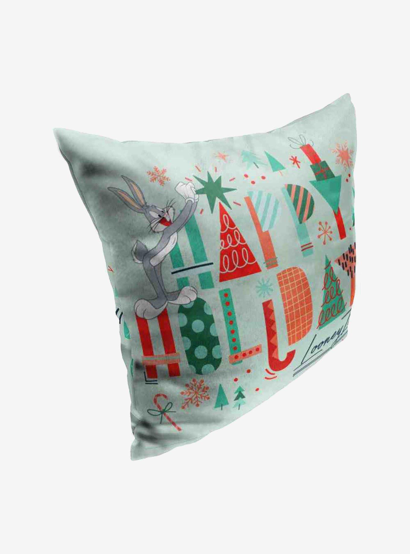 Looney Tunes Happy Holidays Throw Pillow, , hi-res