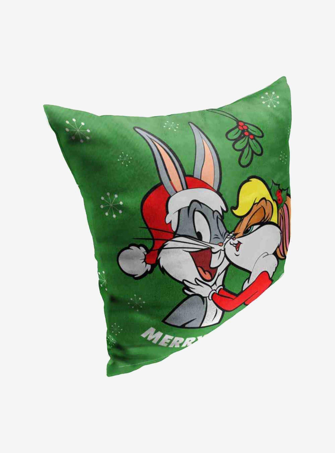 Looney Tunes Merry Mistletoe Throw Pillow, , hi-res