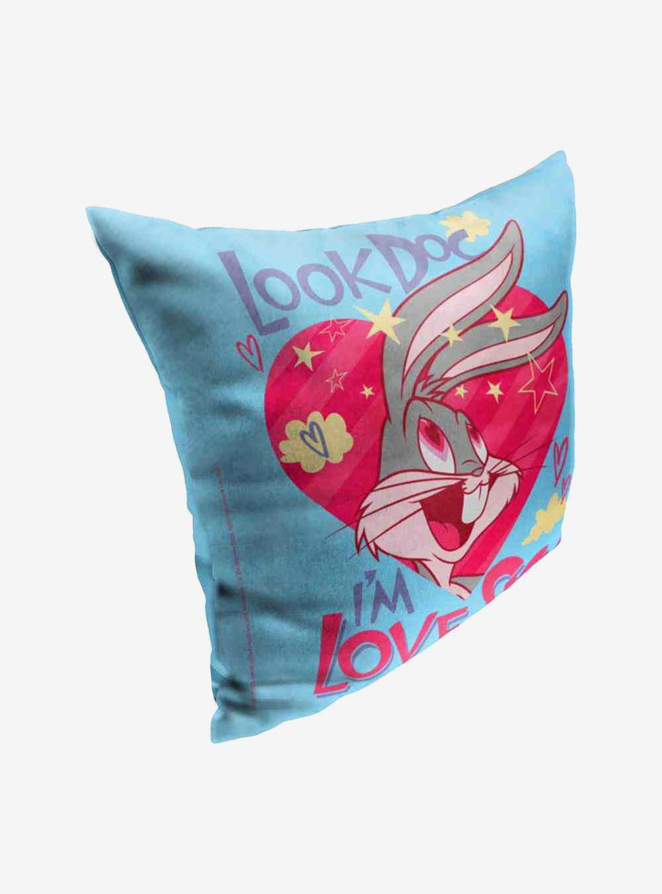 Looney Tunes Love Sick Bugs Throw Pillow, , hi-res
