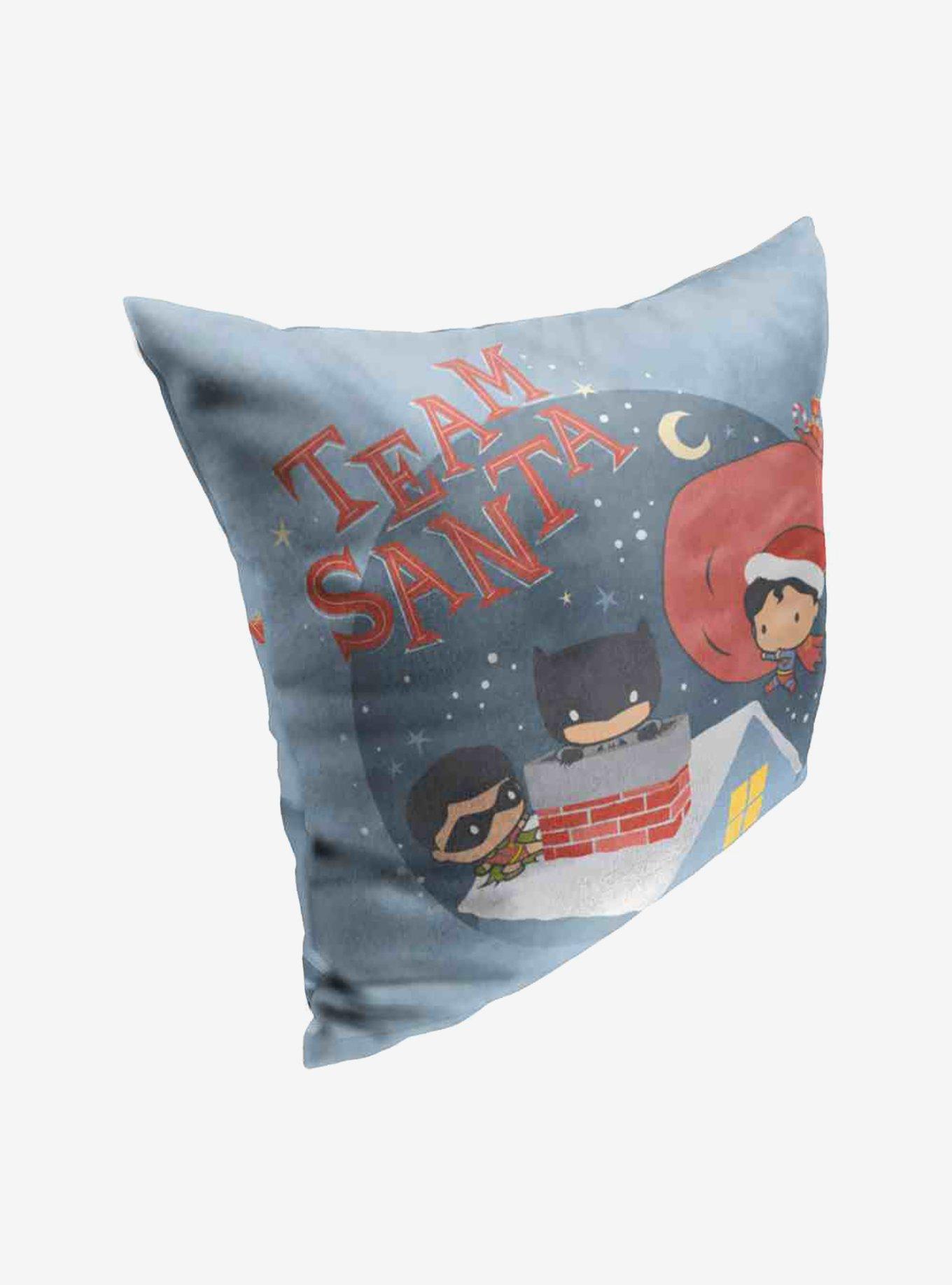 Justice League Team Santa Throw Pillow, , hi-res