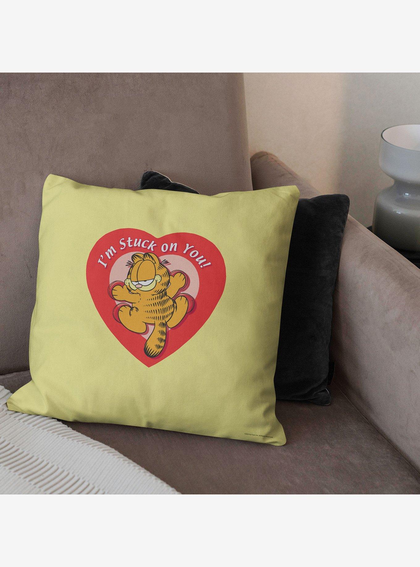 Garfield Stuck On You Throw Pillow, , alternate