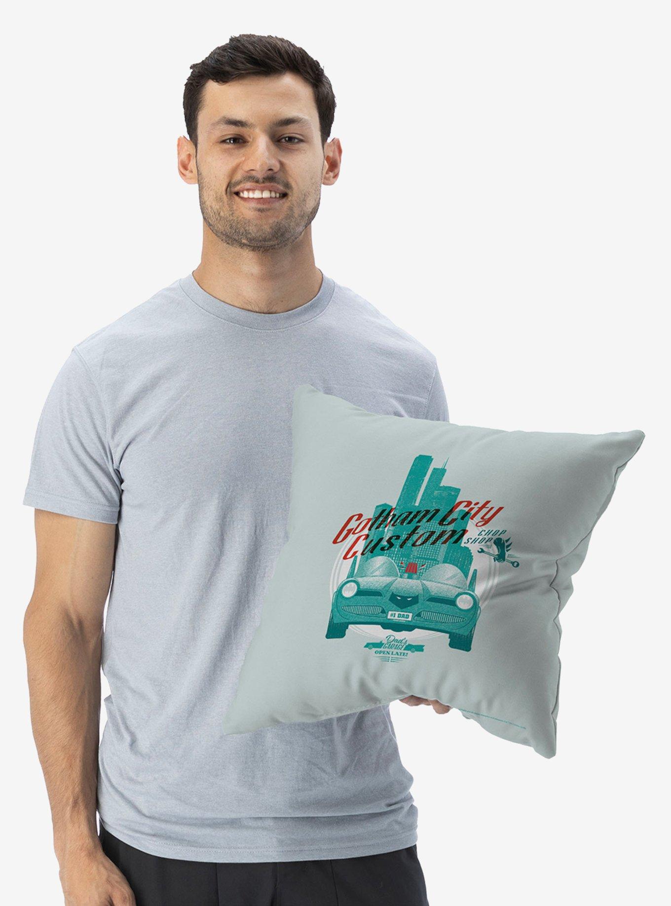 DC Comics Batman Gotham's Customs Throw Pillow, , alternate