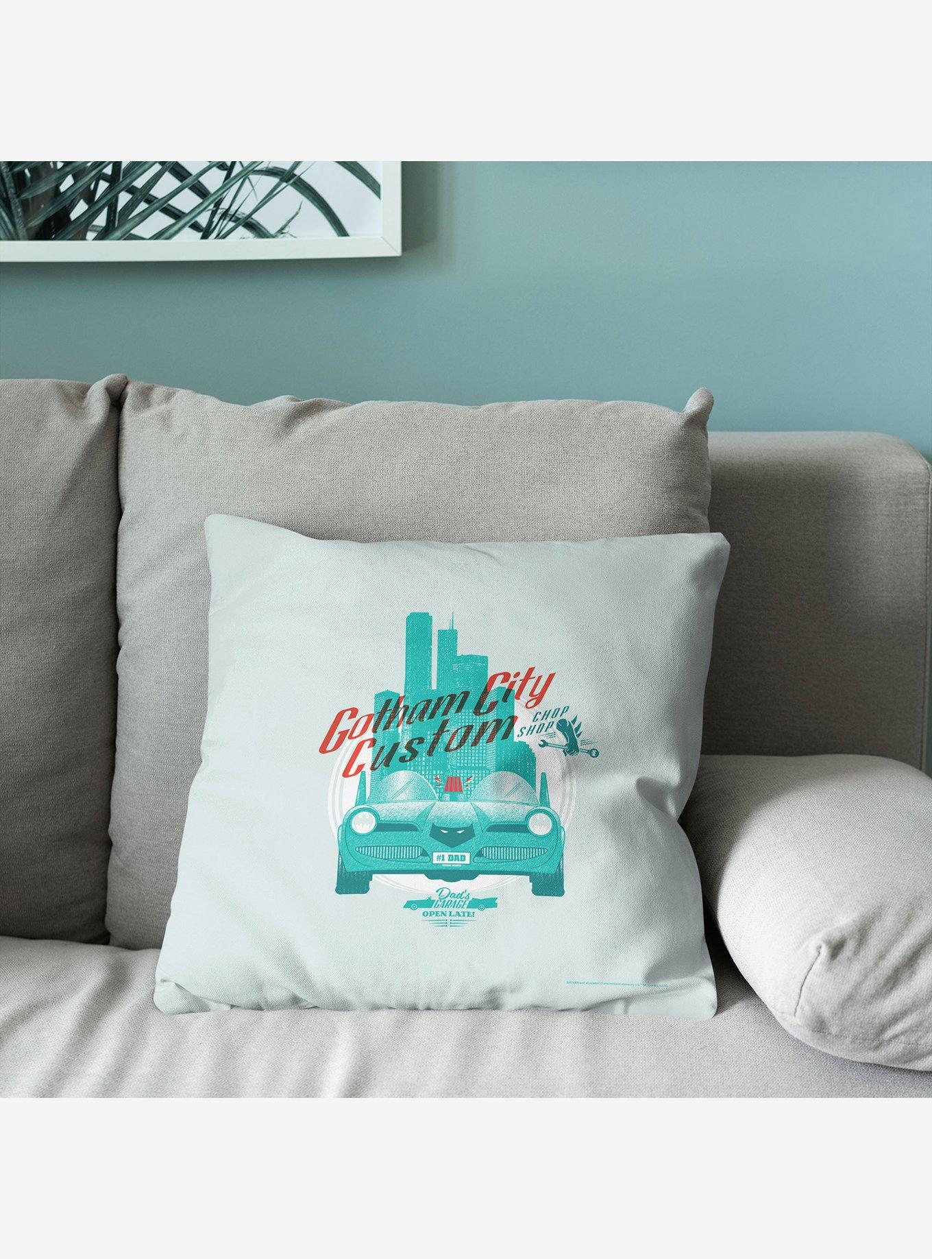 DC Comics Batman Gotham's Customs Throw Pillow, , alternate