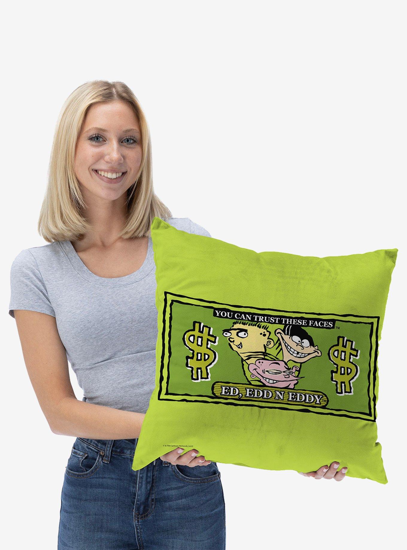 Ed Edd N Eddy Trustworthy Faces Throw Pillow, , hi-res
