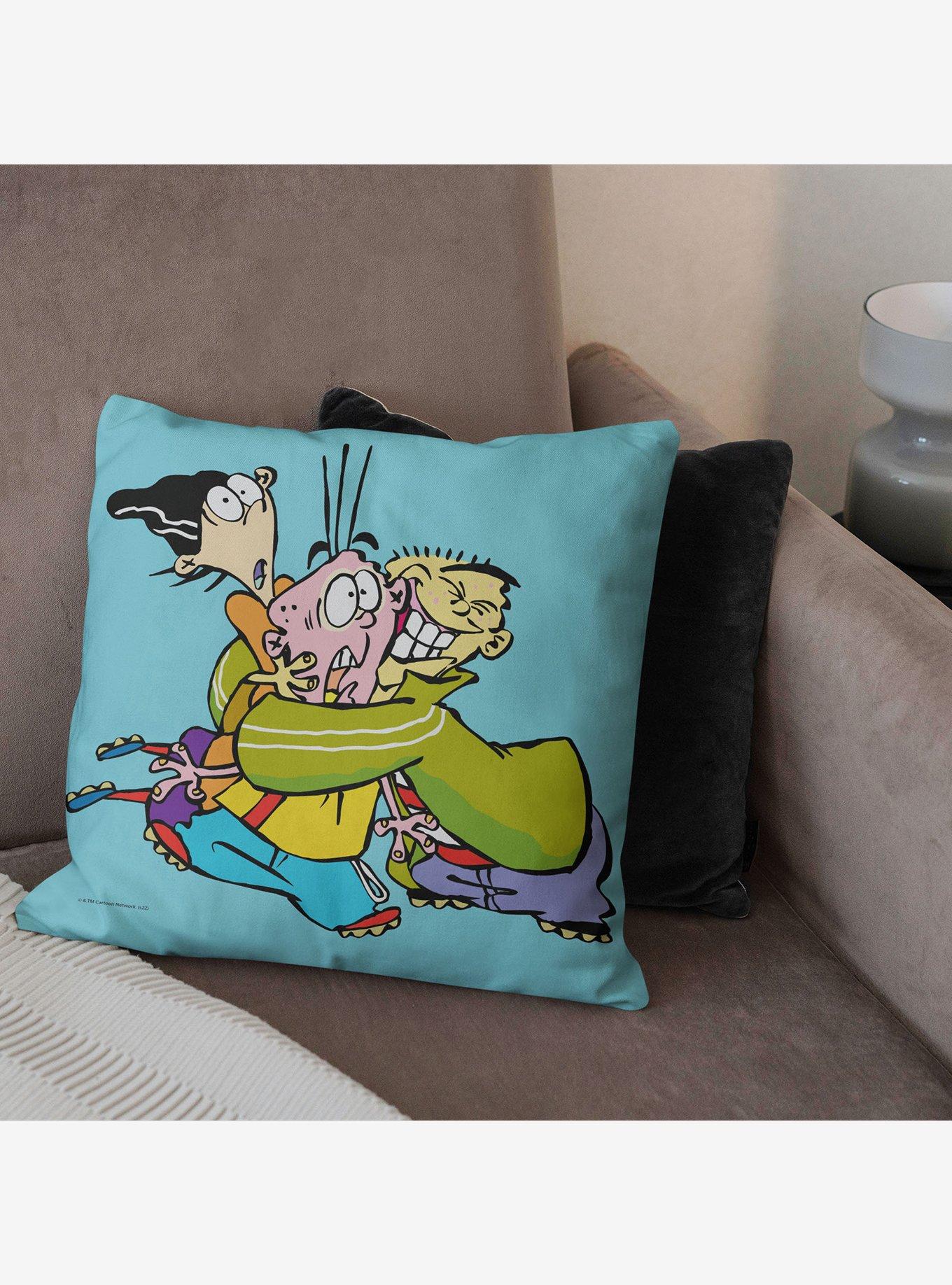 Ed Edd N Eddy Bro Hug Throw Pillow, , alternate
