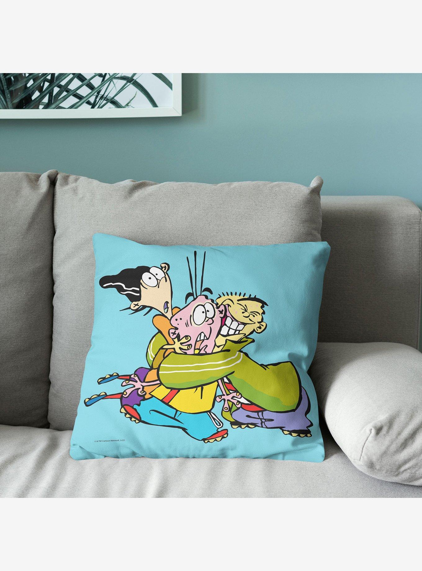 Ed Edd N Eddy Bro Hug Throw Pillow, , alternate