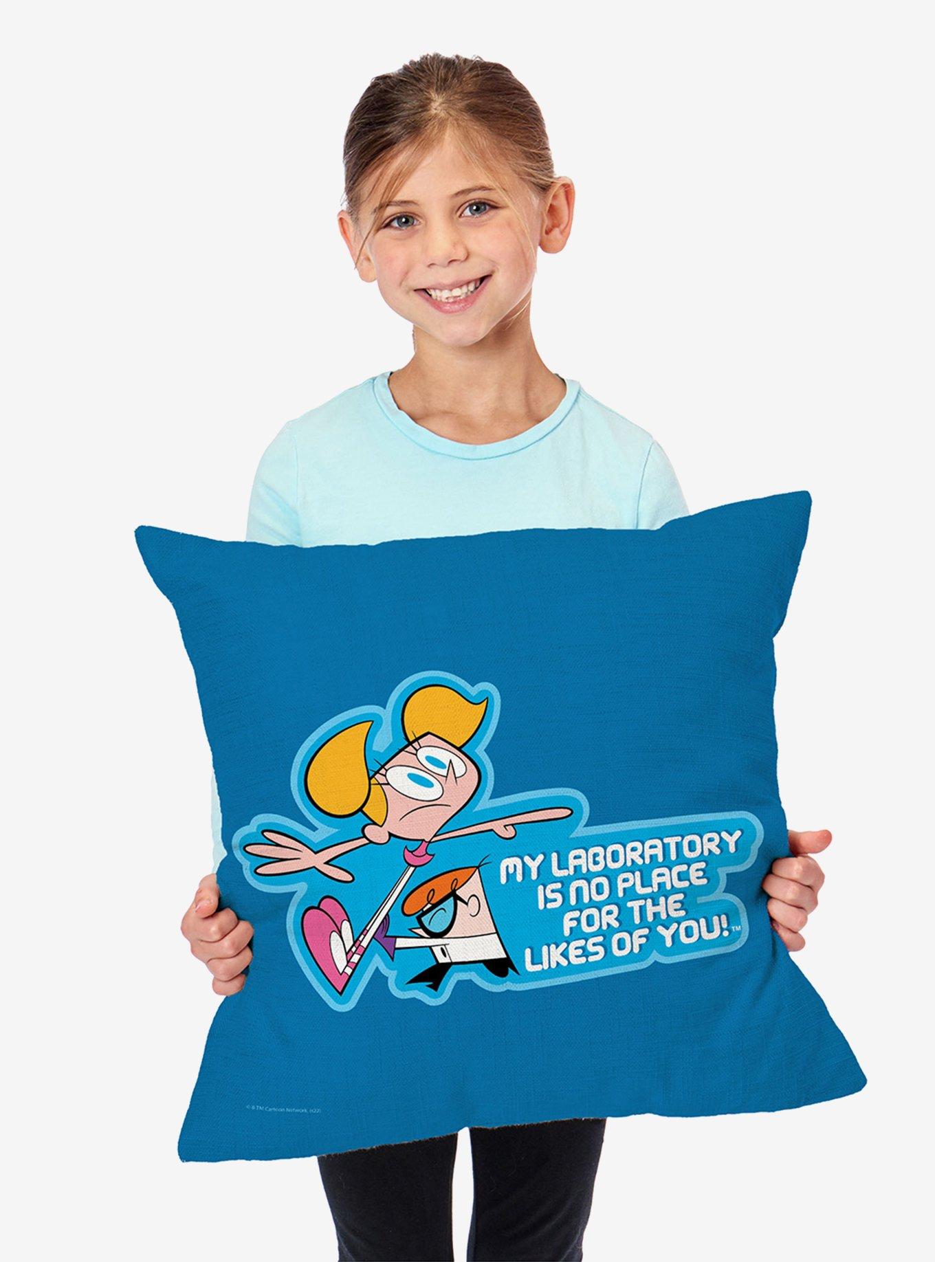 Dexter's Laboratory Not Welcome Throw Pillow, , hi-res