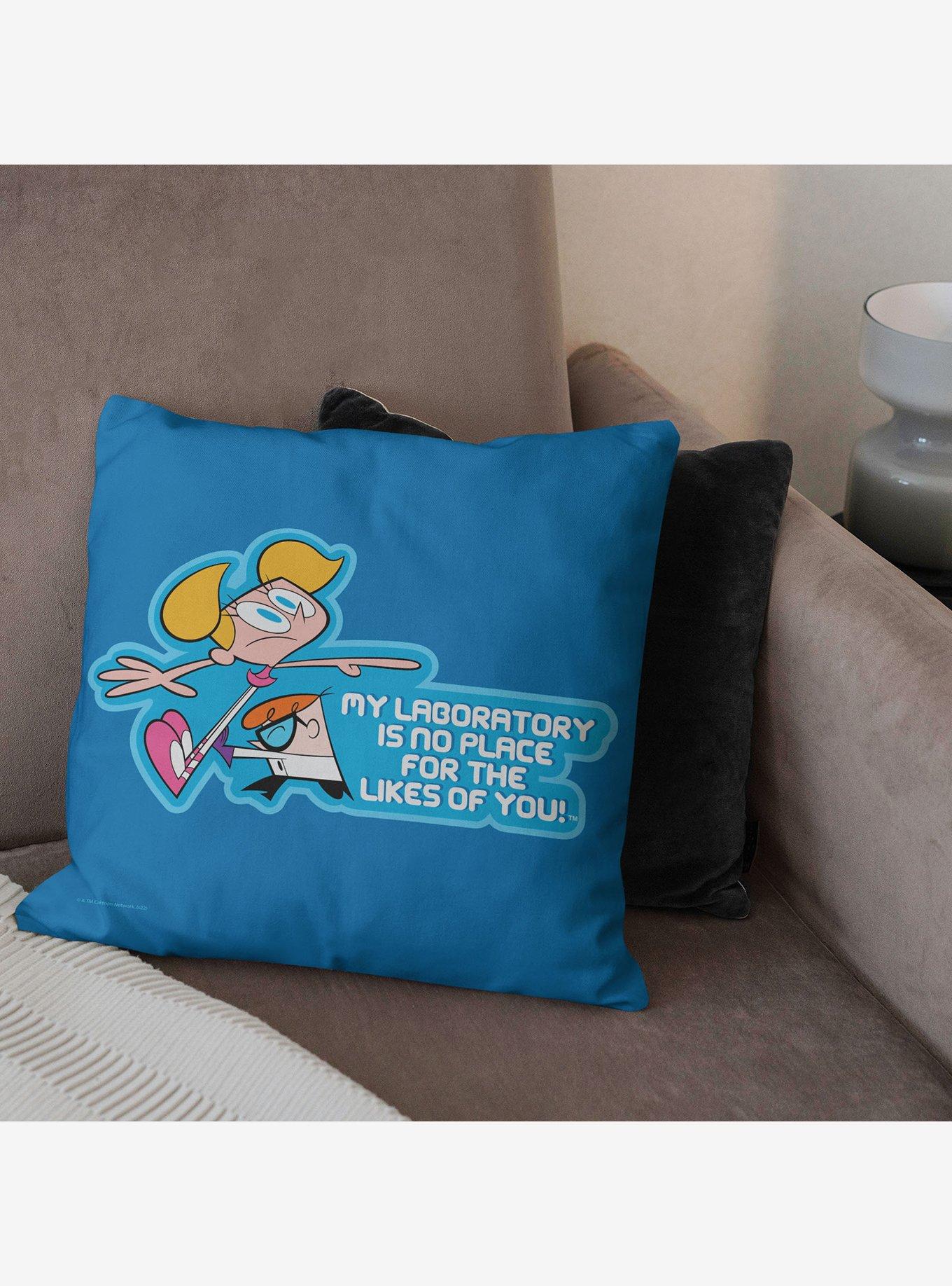 Dexter's Laboratory Not Welcome Throw Pillow, , alternate