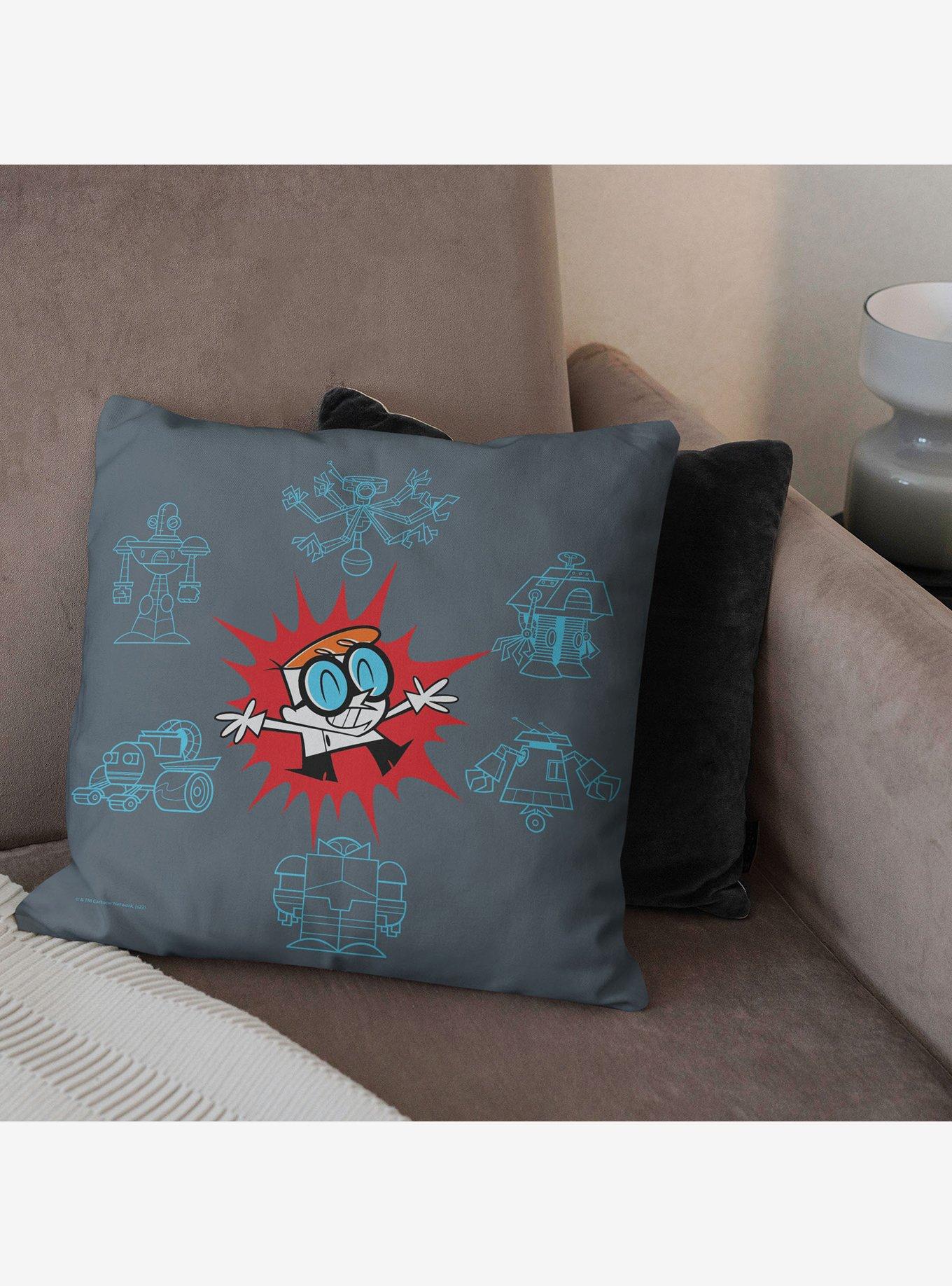 Dexter's Laboratory Robo Creations Throw Pillow, , alternate