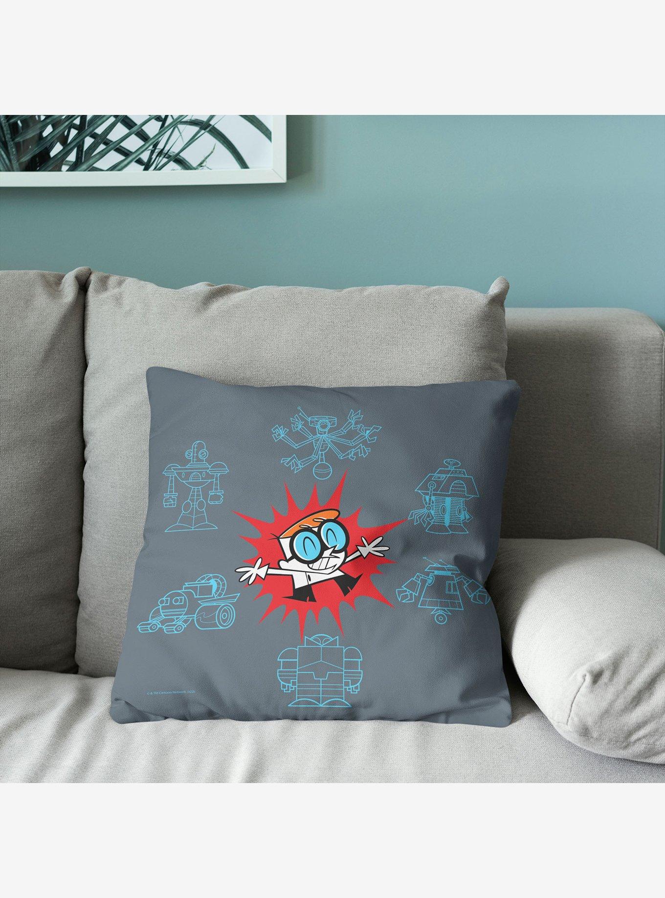 Dexter's Laboratory Robo Creations Throw Pillow, , alternate