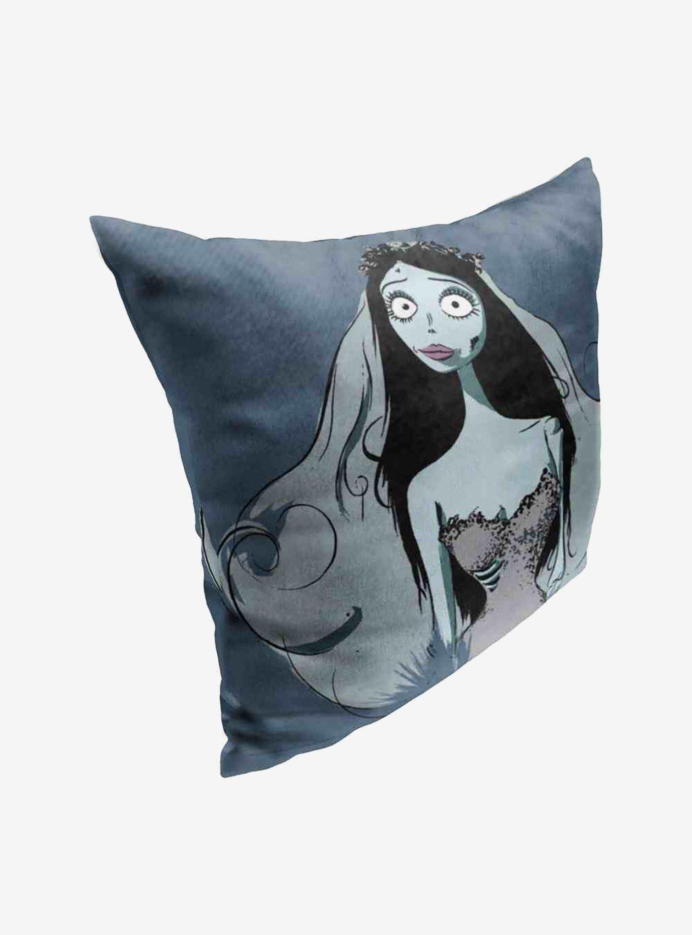 Corpse Bride Zombie Bride Throw Pillow, , hi-res