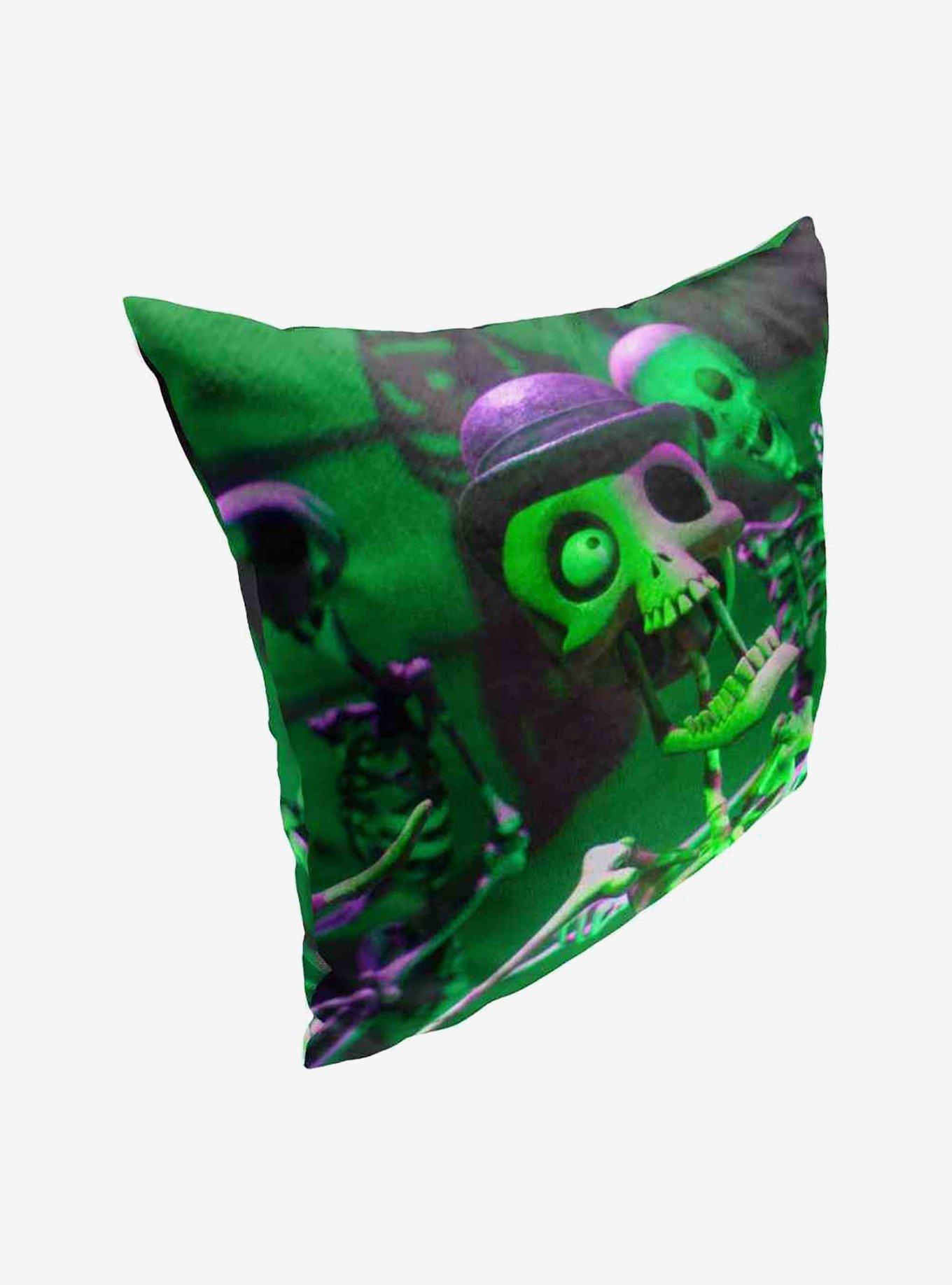 Corpse Bride Jazzy Skeletons Throw Pillow, , hi-res