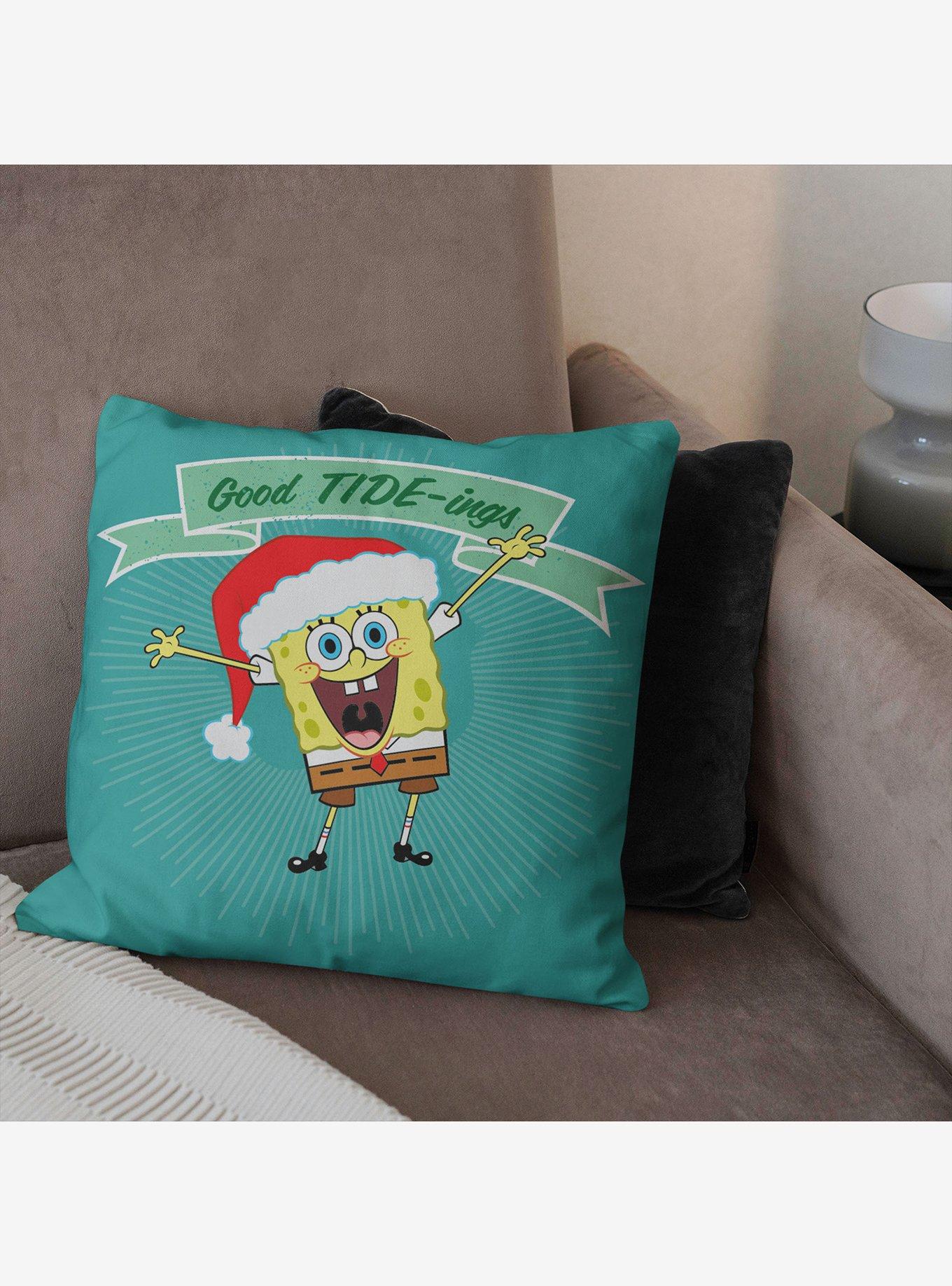 SpongeBob SquarePants Good Tide-ings Throw Pillow, , hi-res