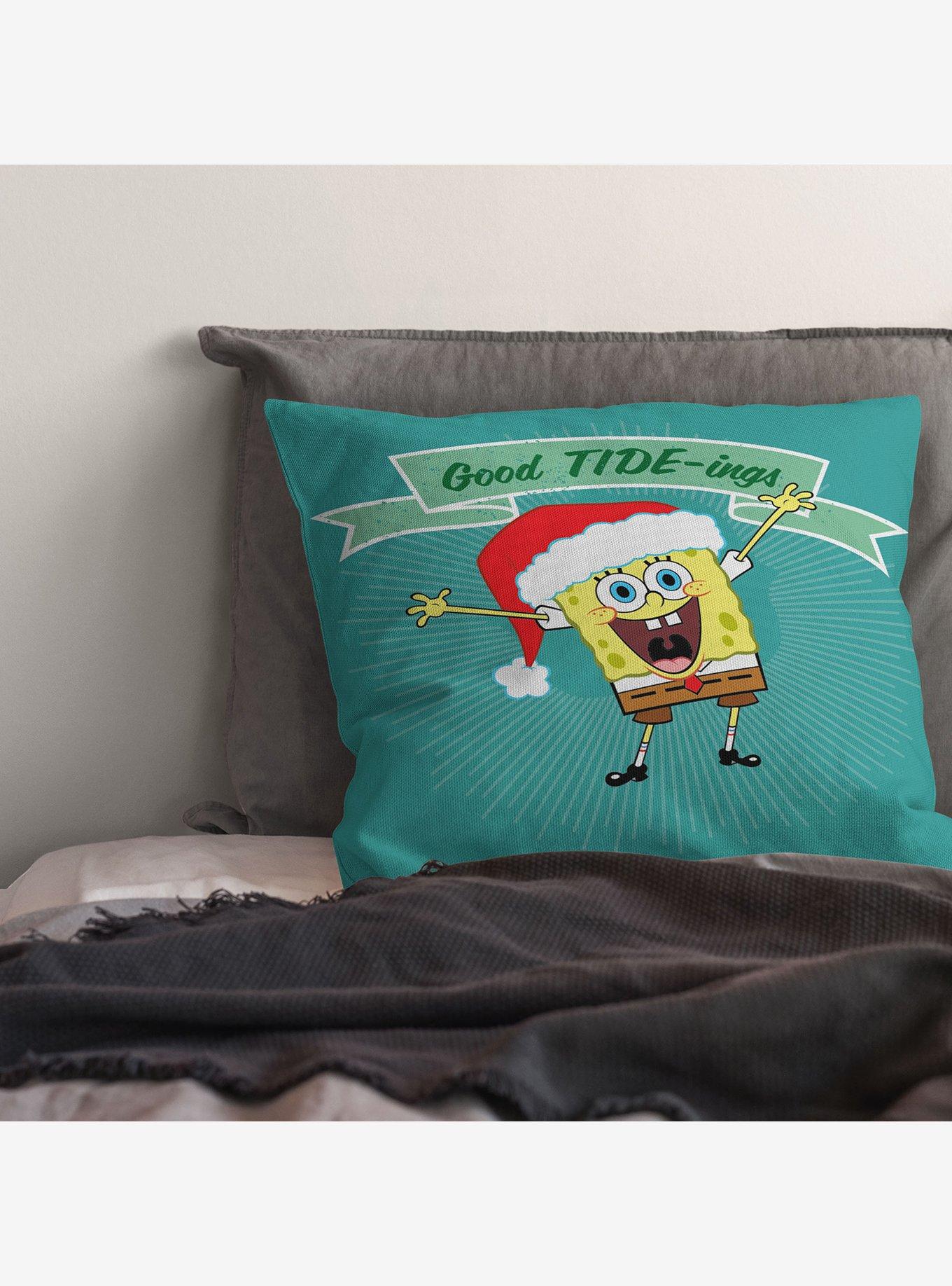 SpongeBob SquarePants Good Tide-ings Throw Pillow, , alternate
