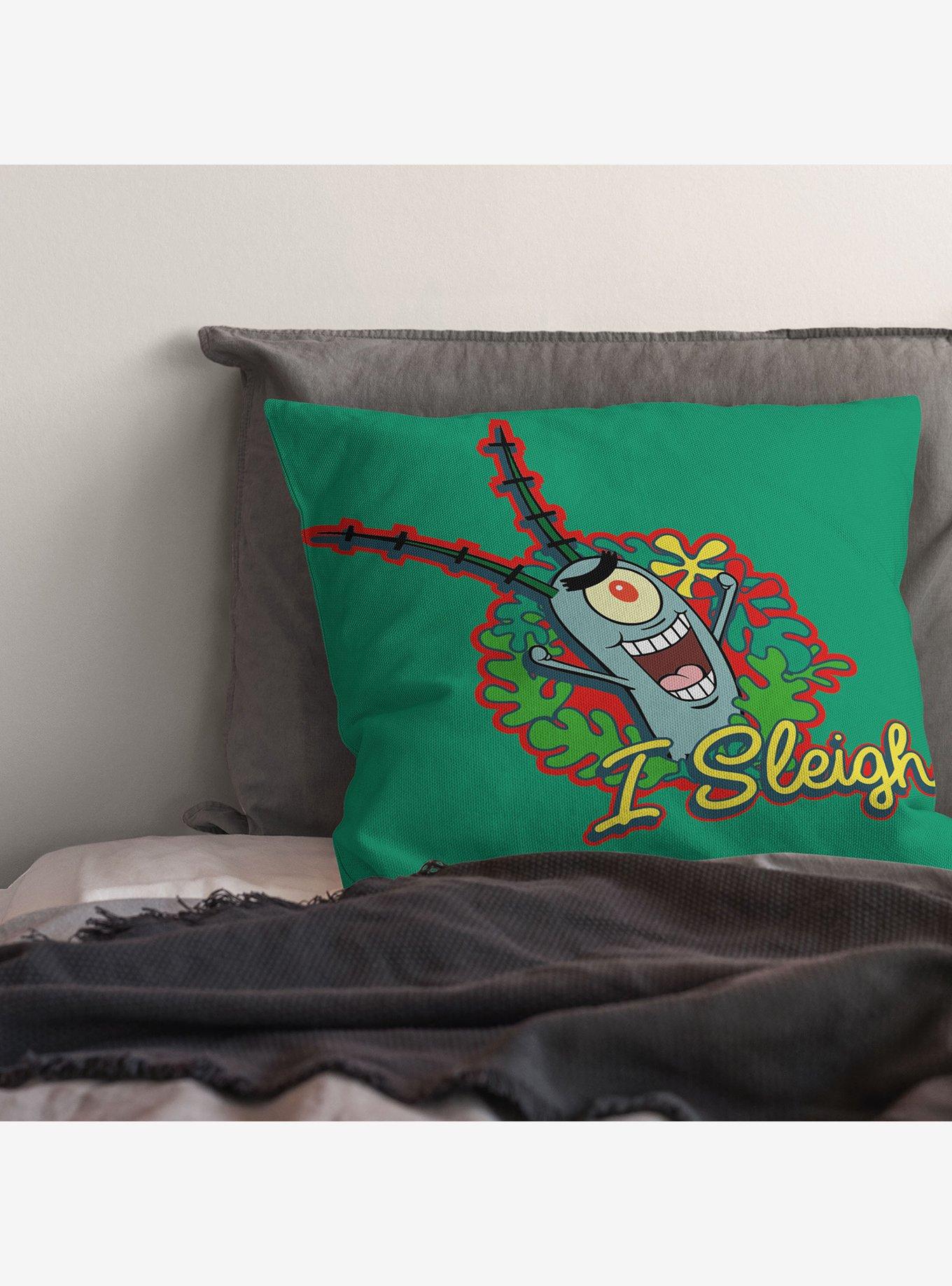 SpongeBob SquarePants I Sleigh Throw Pillow, , alternate