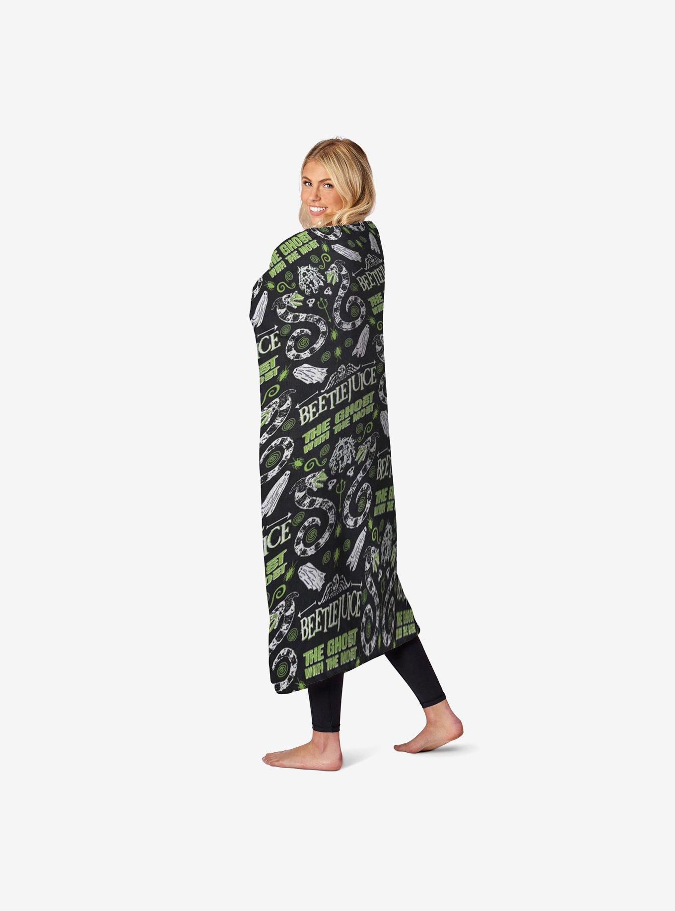 Beetlejuice Most Ghost Touch Throw Blanket, , alternate
