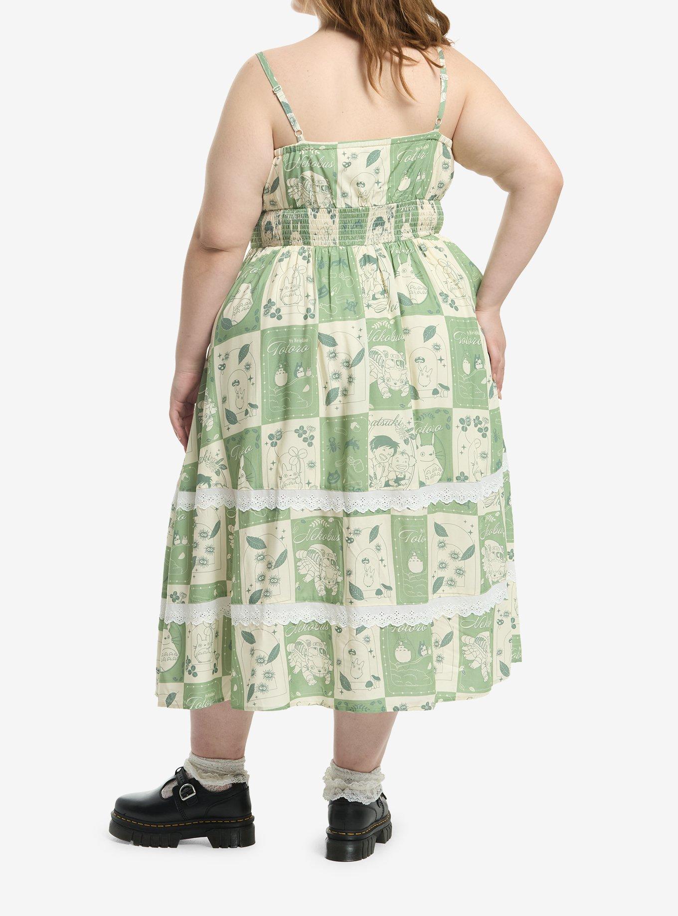 Studio Ghibli&reg; My Neighbor Totoro Poster Midi Dress Plus Size, , hi-res