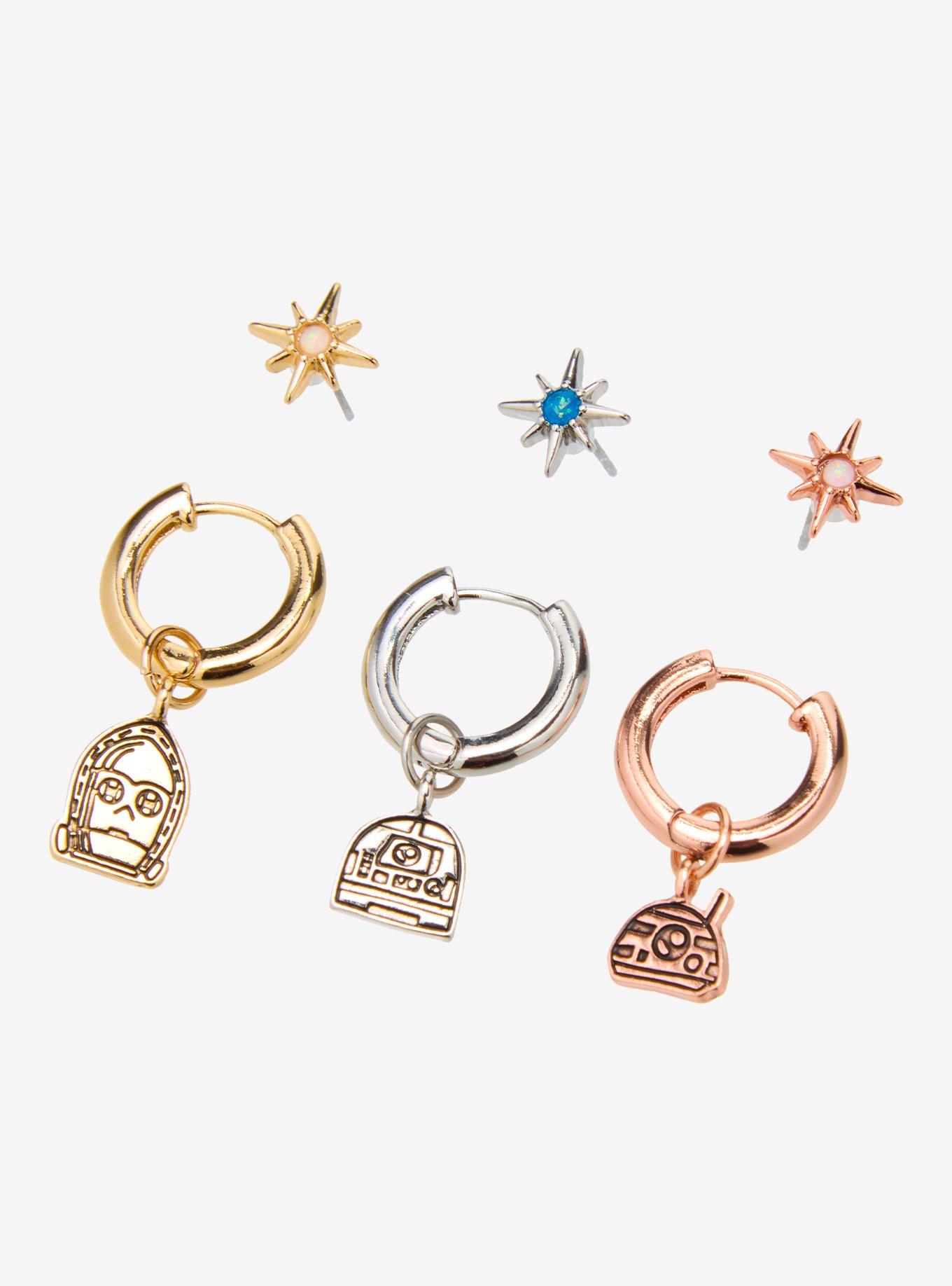 Her Universe Star Wars Droids Mismatch Earring Set Her Universe Exclusive, , alternate - view 3