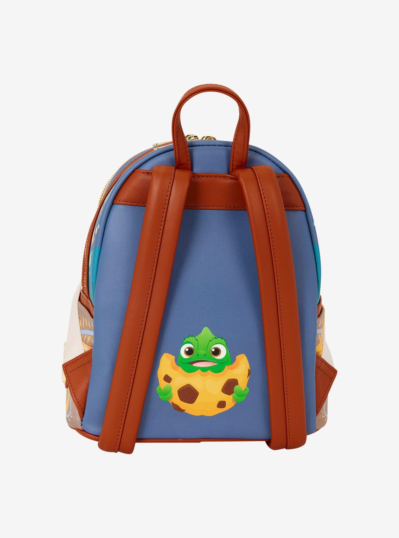 Loungefly Disney Tangled Rapunzel Glow-in-the-Dark Pin Display Mini Backpack, , alternate - view 5