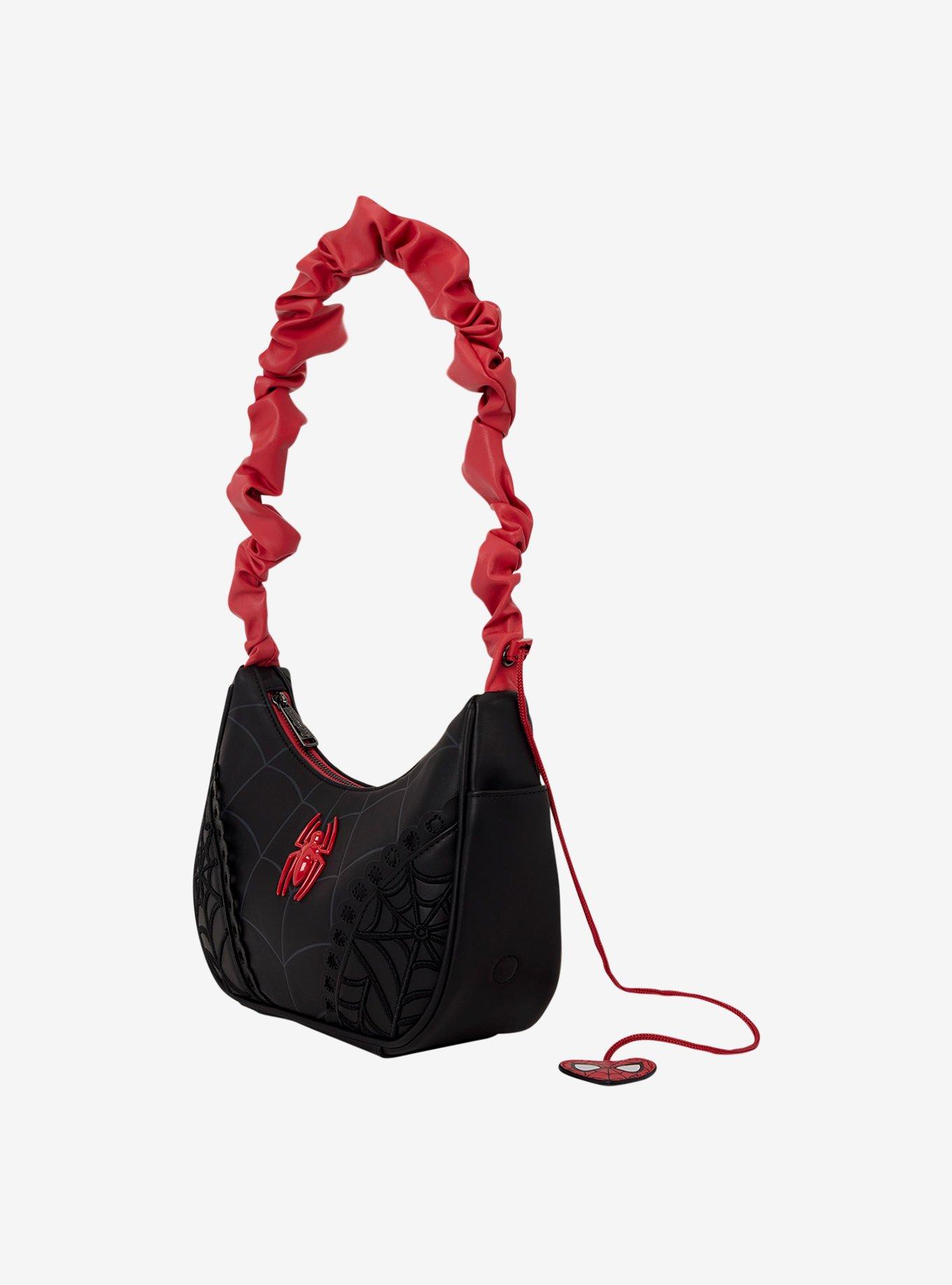 Loungefly Marvel Spider-Man Black Webs Crossbody Bag, , hi-res