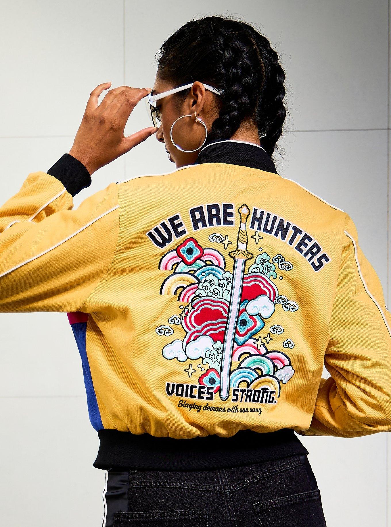 KPop Demon Hunters Rumi Women's Cropped Racing Jacket - BoxLunch Exclusive