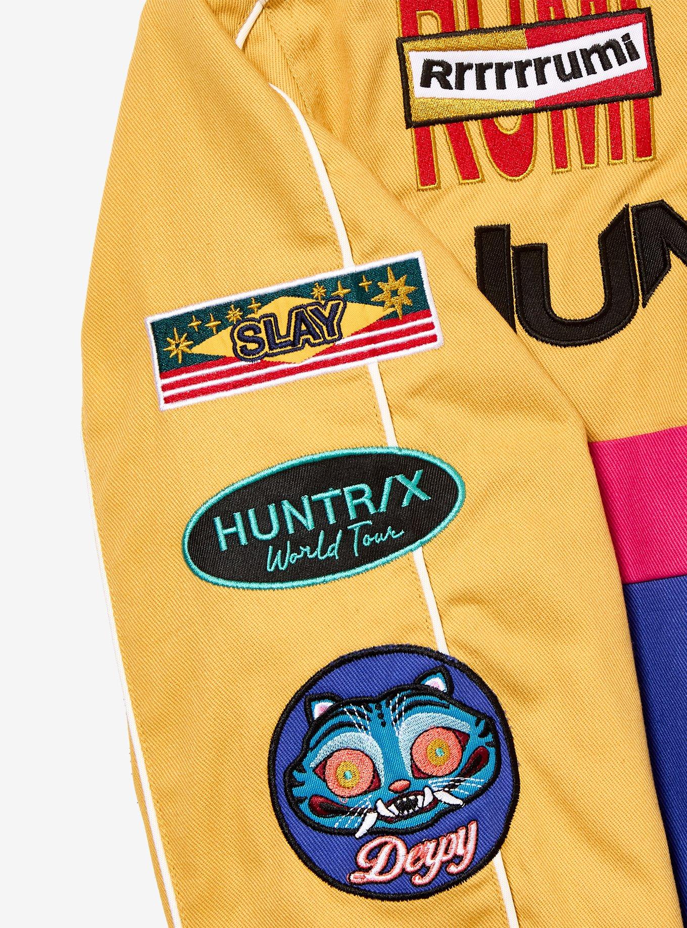 KPop Demon Hunters Rumi Women's Plus Size Cropped Racing Jacket - BoxLunch Exclusive, MULTI, alternate