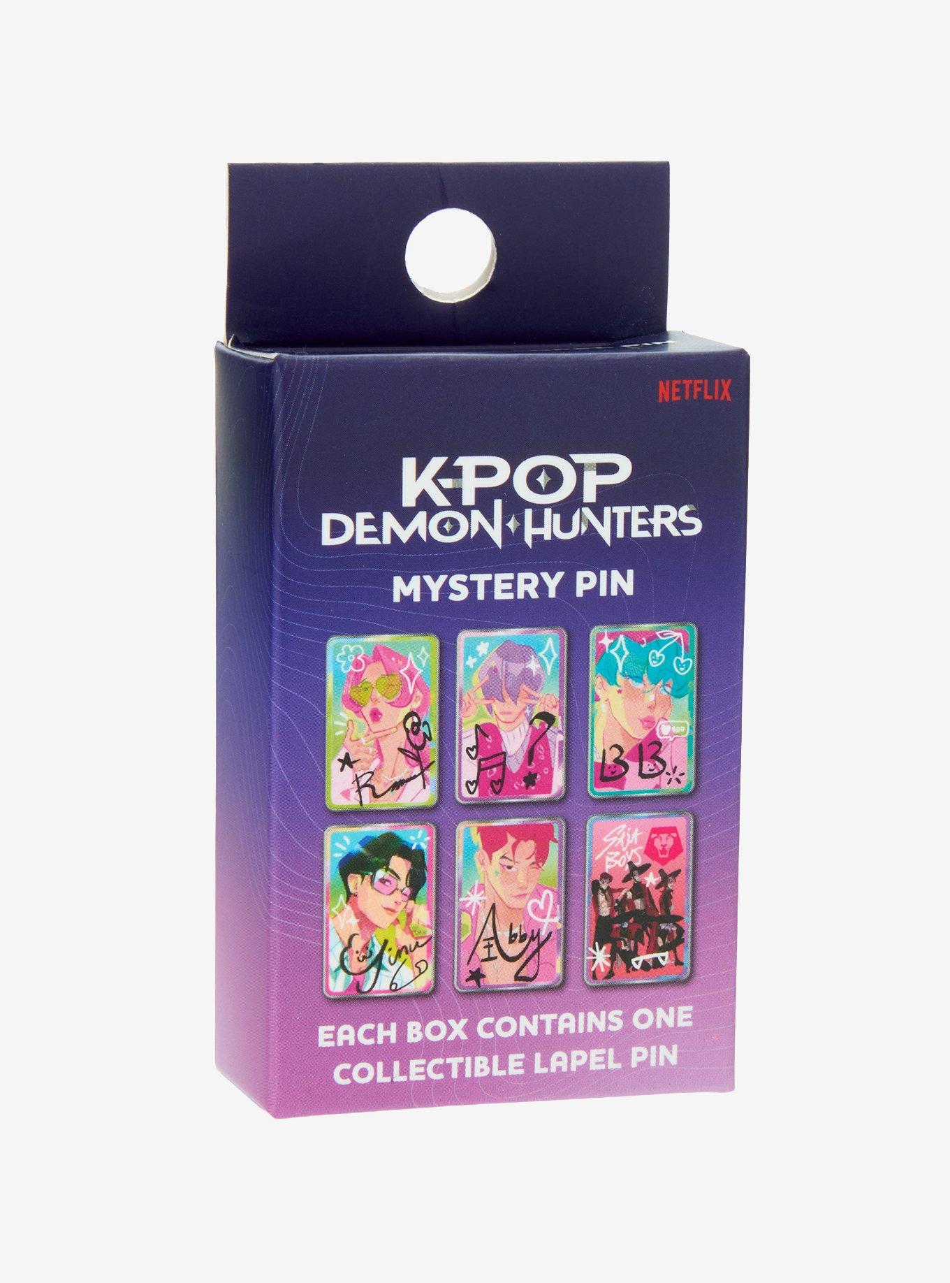 KPop Demon Hunters Saja Boys Photo Card Blind Box Enamel Pin - BoxLunch Exclusive, , hi-res