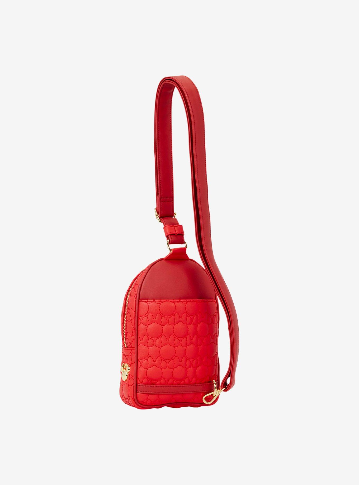 Loungefly Disney Minnie Mouse Silhouette Crossbody Sling Bag