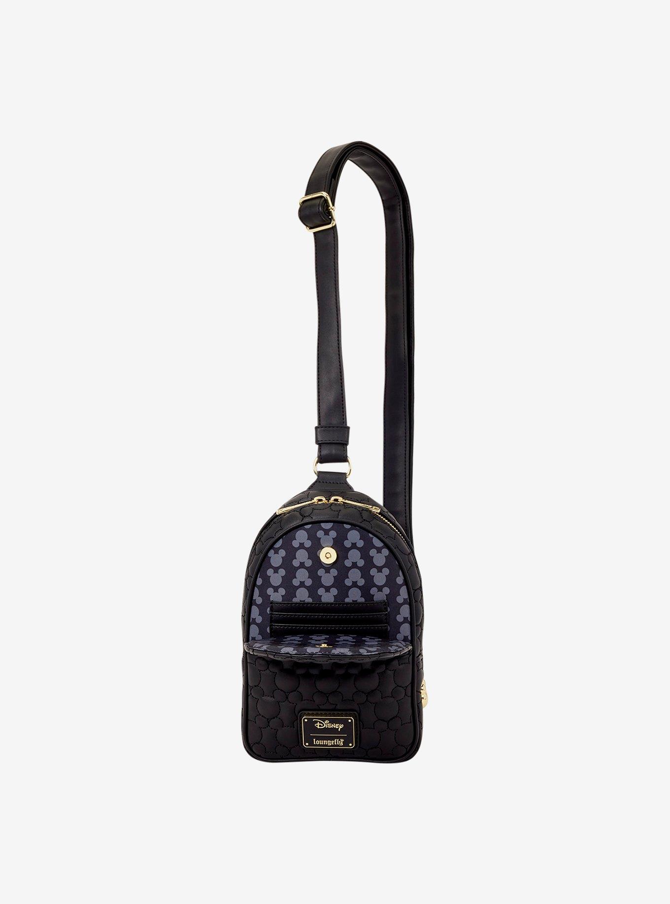 Loungefly Disney Mickey Mouse Silhouette Crossbody Sling Bag