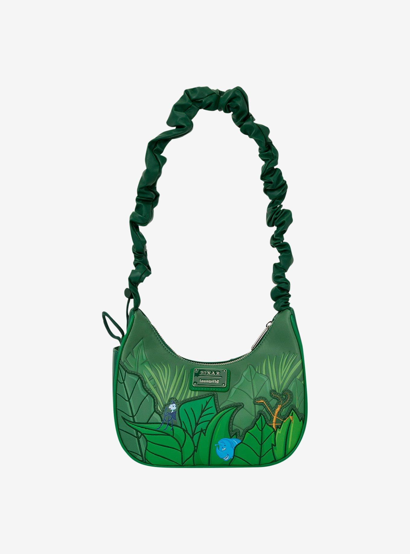 Loungefly Disney Pixar A Bug's Life Leaves Crossbody Bag, , alternate - view 3