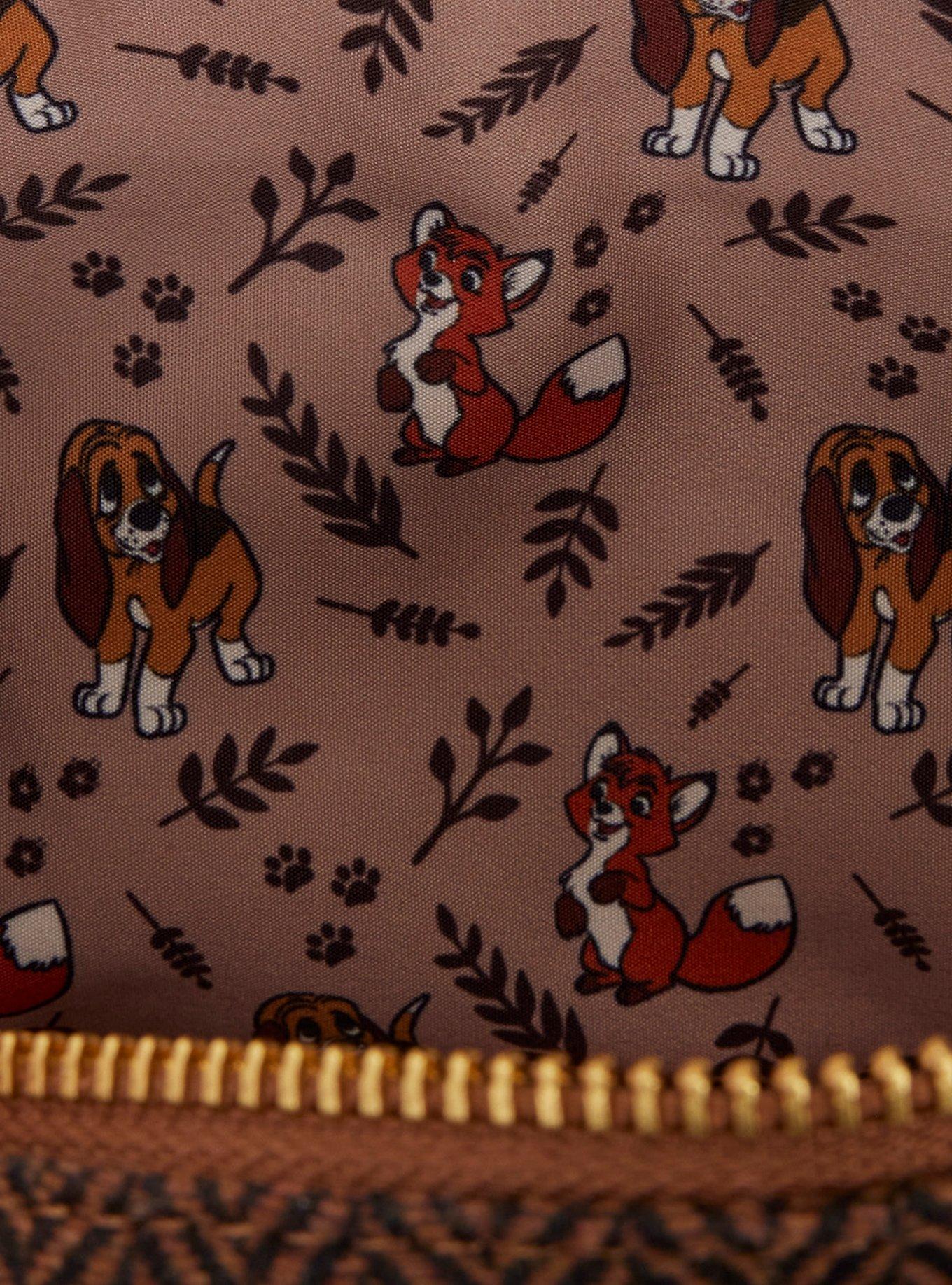 Loungefly Disney The Fox and The Hound Tod & Copper Crossbody Bag with Coin Purse
