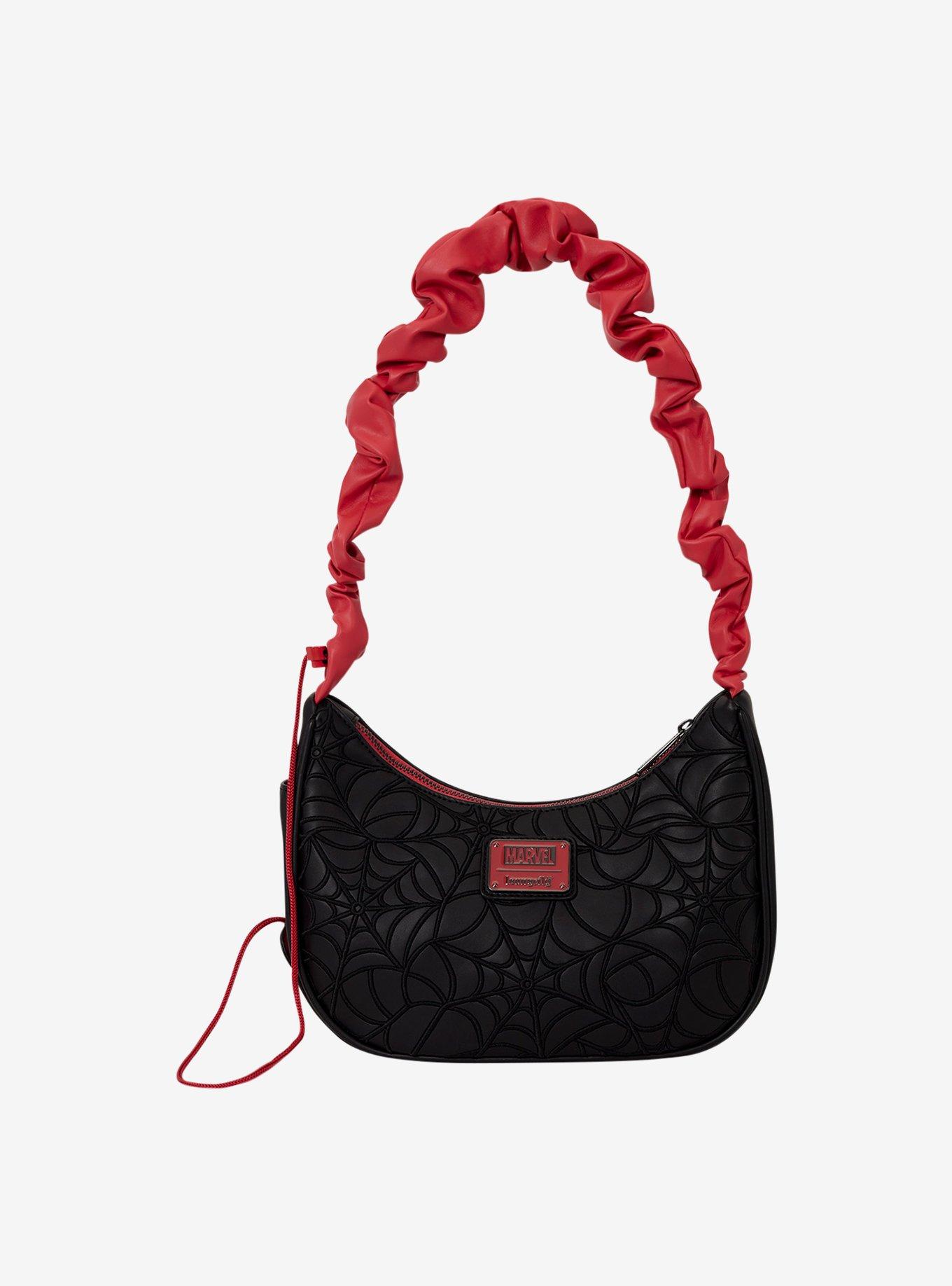 Loungefly Marvel Spider-Man Black Webs Crossbody Bag, , alternate - view 3