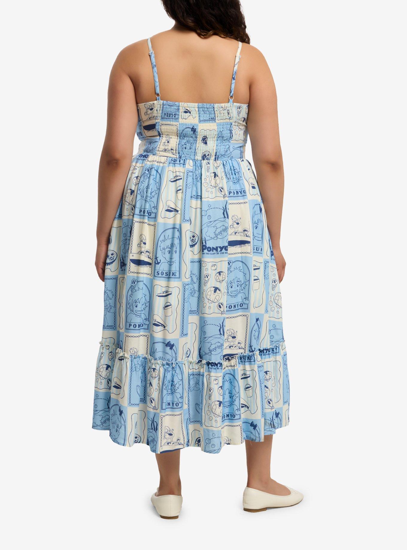 Her Universe Studio Ghibli&reg; Ponyo Portraits Midi Dress Plus Size, , hi-res