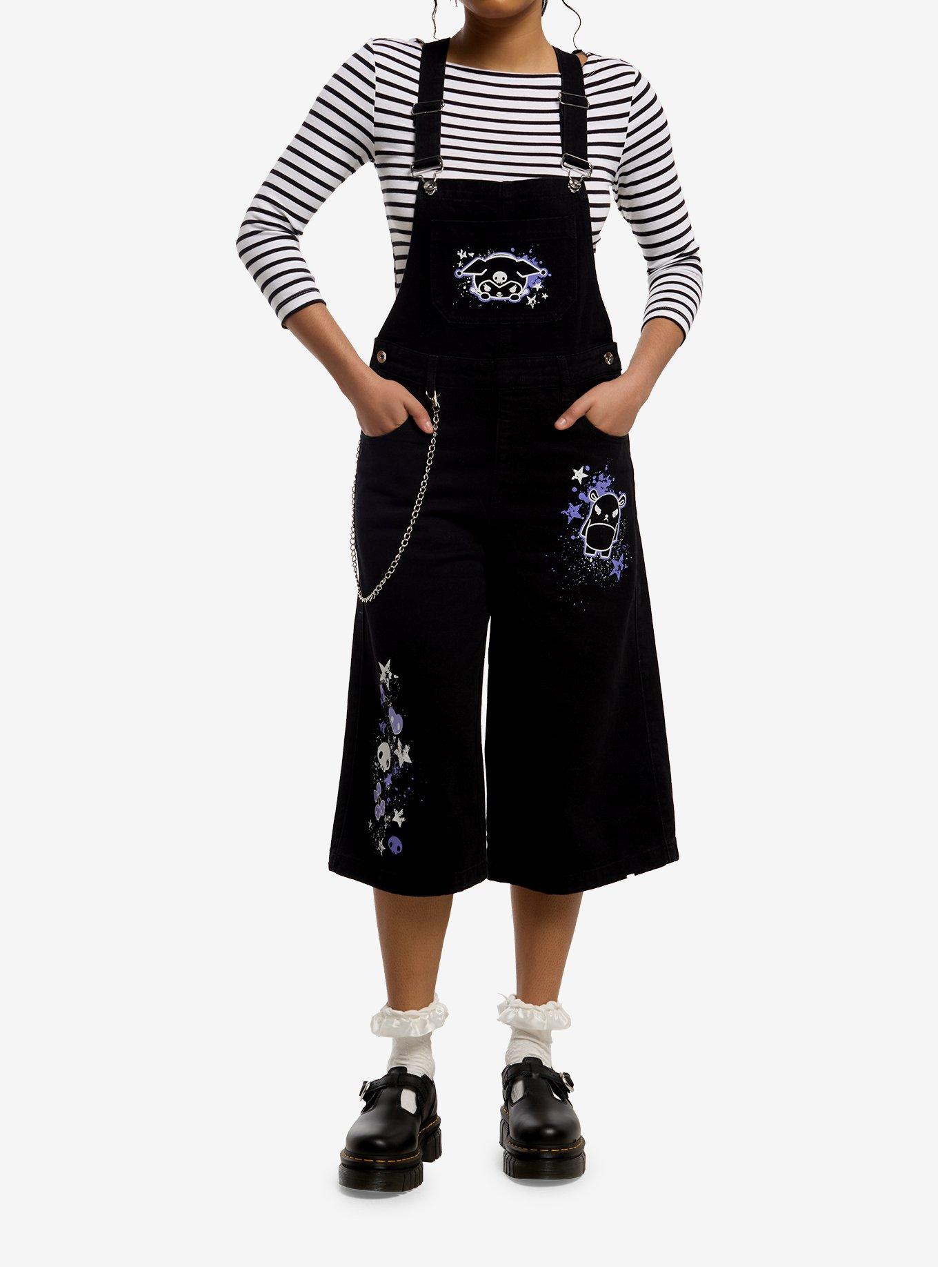 Kuromi Baku Graffiti Art Jorts Shortalls, , hi-res