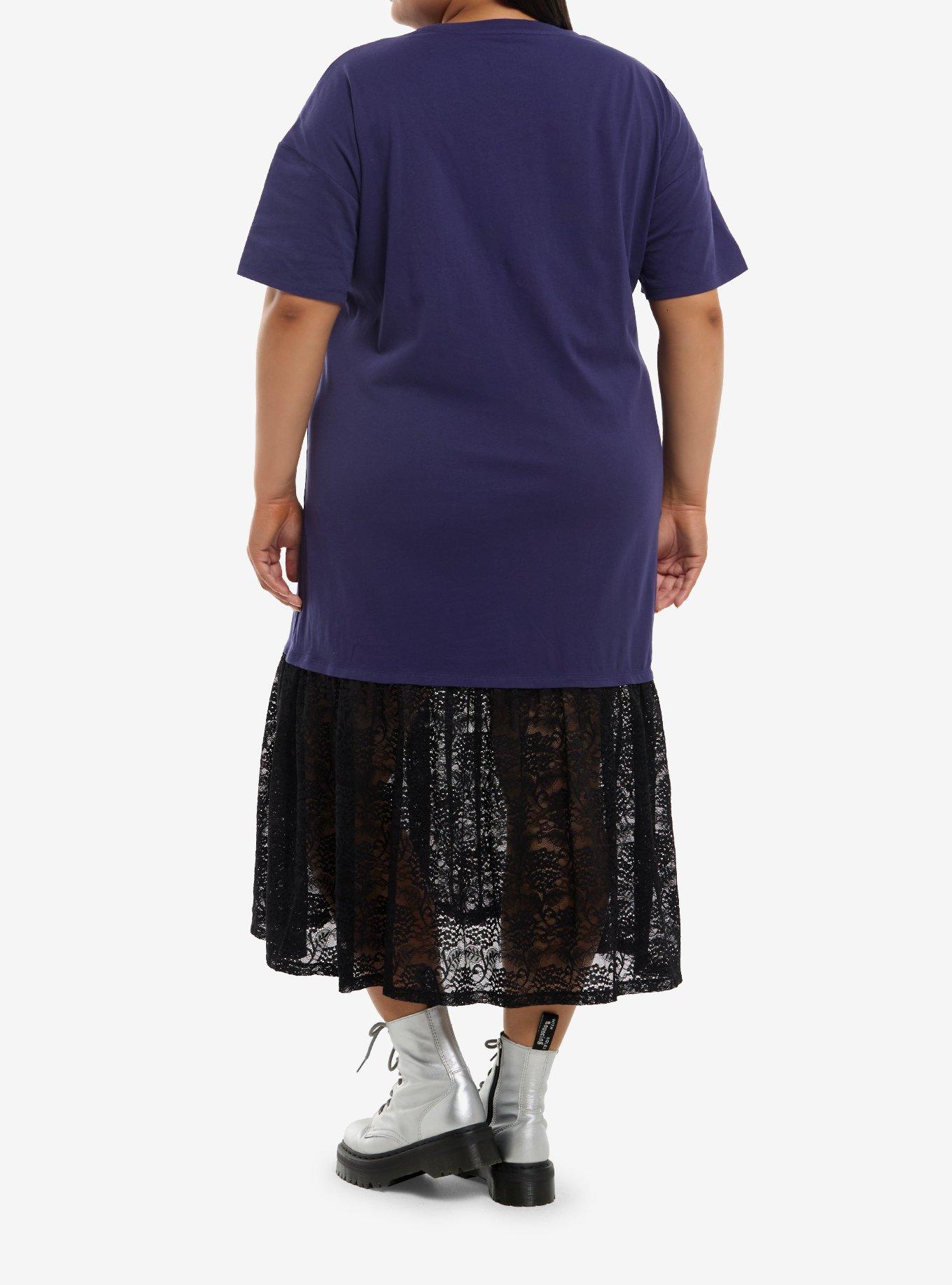 Coraline Lace Layer T-Shirt Maxi Dress Plus Size, , hi-res
