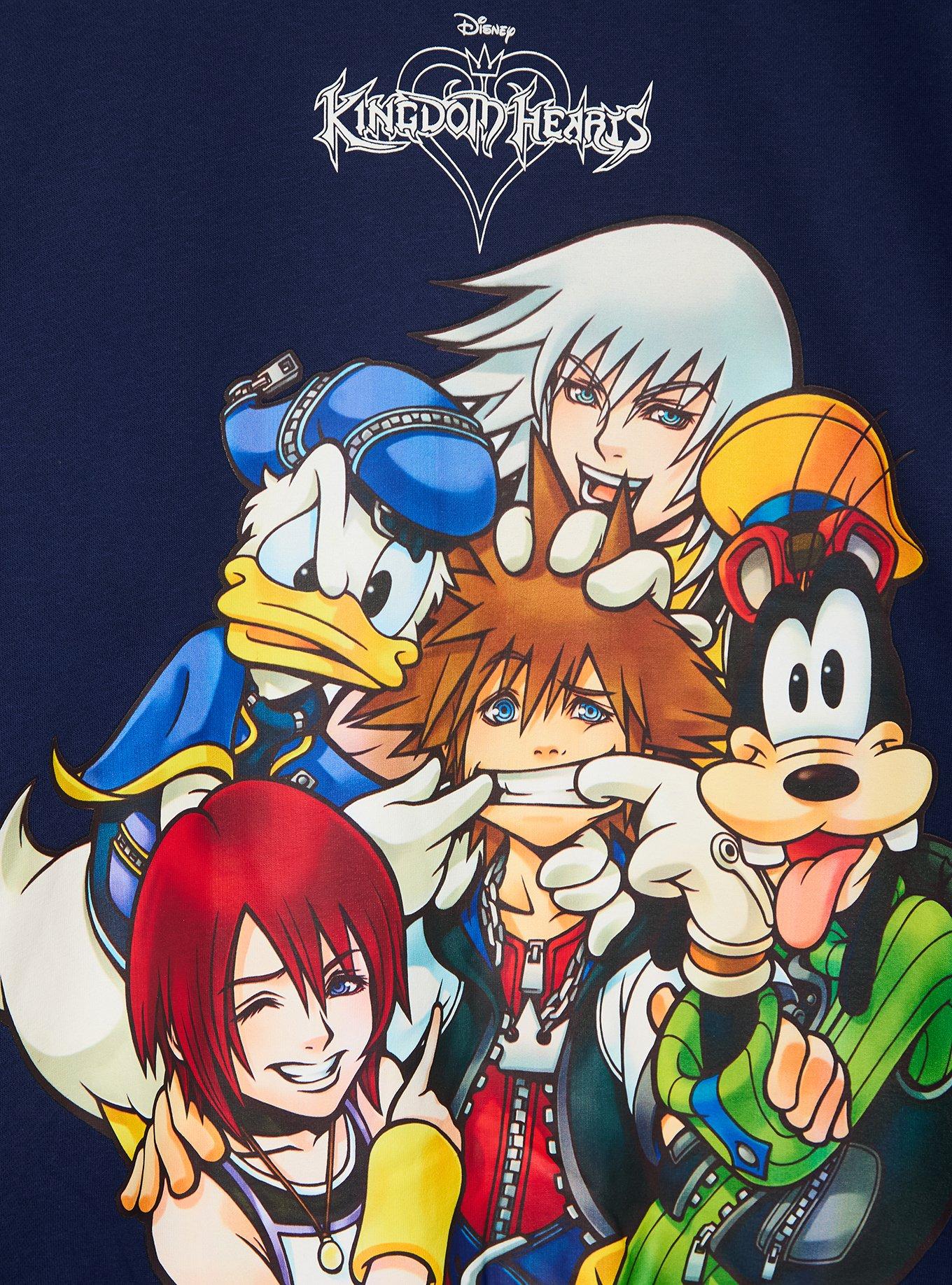 Disney Kingdom Hearts Color Block Crewneck &mdash; BoxLunch Exclusive, PURPLE, alternate - view 3
