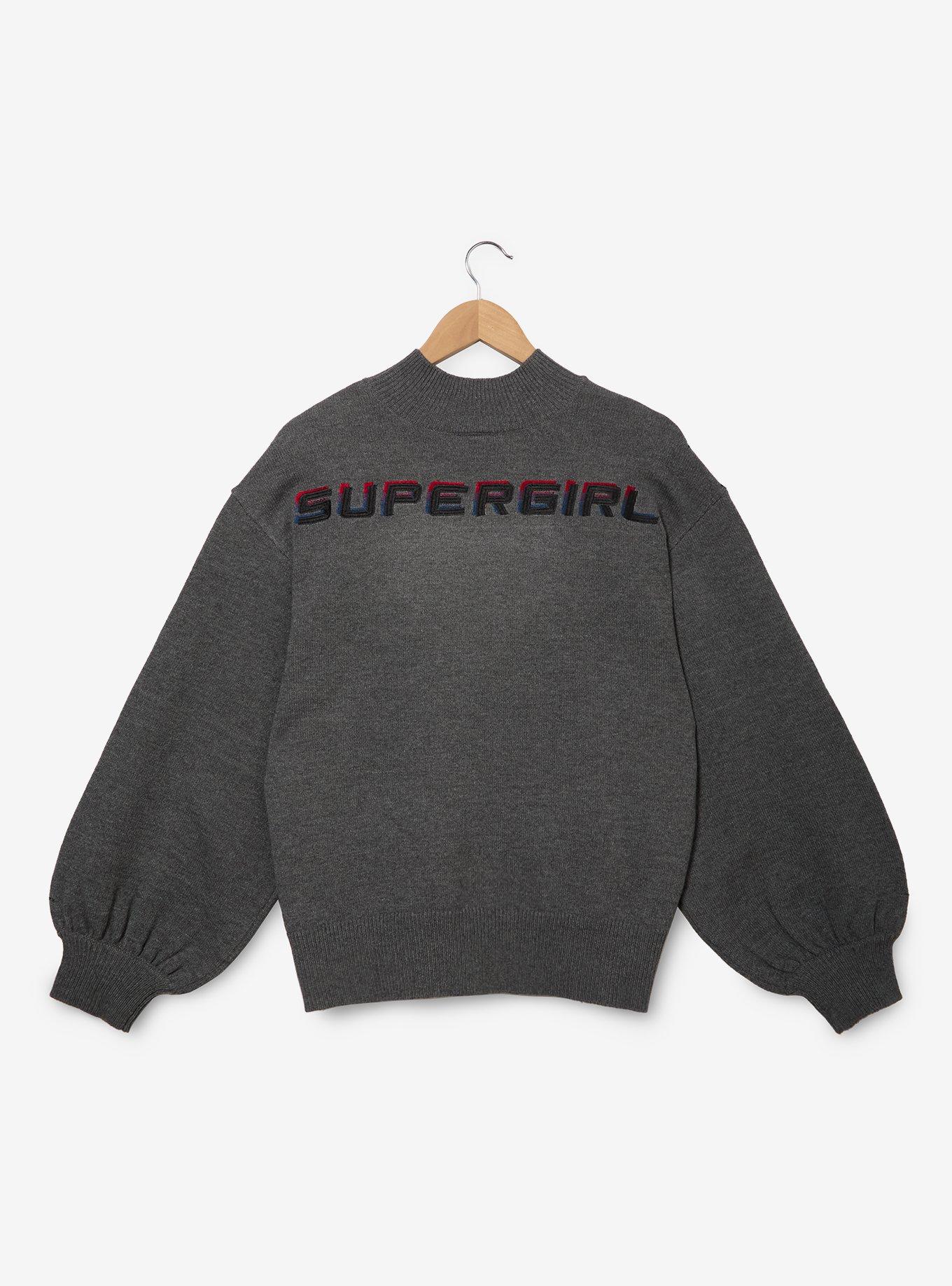 Her Universe DC Comics Supergirl Ombr&eacute; Logo Bishop Sleeve Women's Sweater - BoxLunch Exclusive, , hi-res