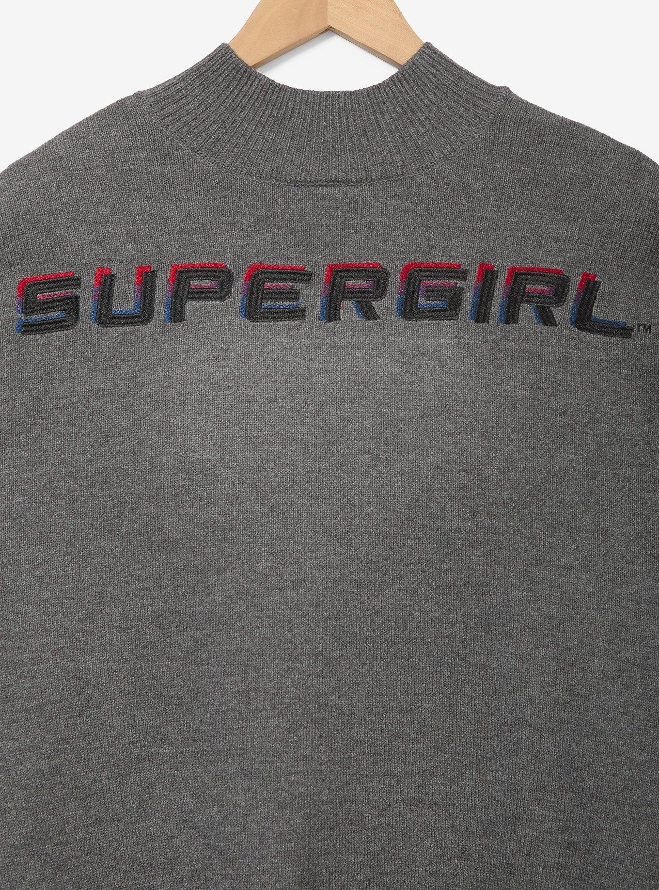 Her Universe DC Comics Supergirl Ombr&eacute; Logo Bishop Sleeve Women's Sweater - BoxLunch Exclusive, PURPLE, alternate
