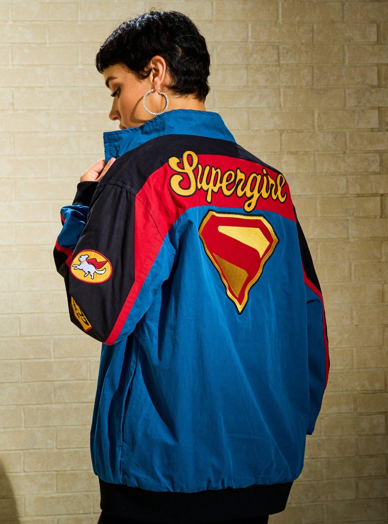 Her Universe DC Comics Supergirl Patches Windbreaker - BoxLunch Exclusive, , hi-res
