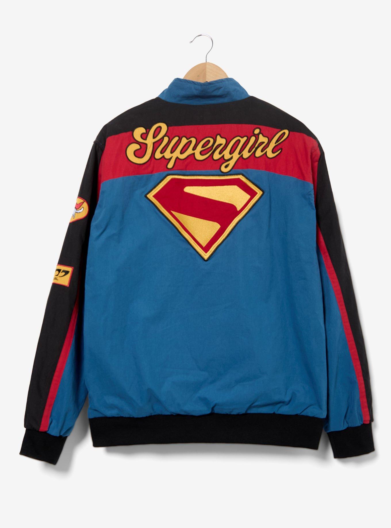 Her Universe DC Comics Supergirl Patches Windbreaker - BoxLunch Exclusive, RED, alternate