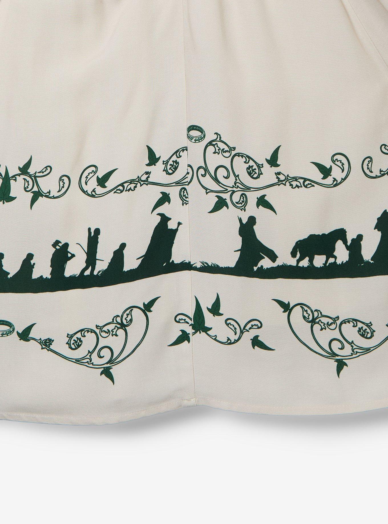 The Lord of The Rings Fellowship Silhouettes Plus Size Tank Dress - BoxLunch Exclusive, BIRCH, alternate