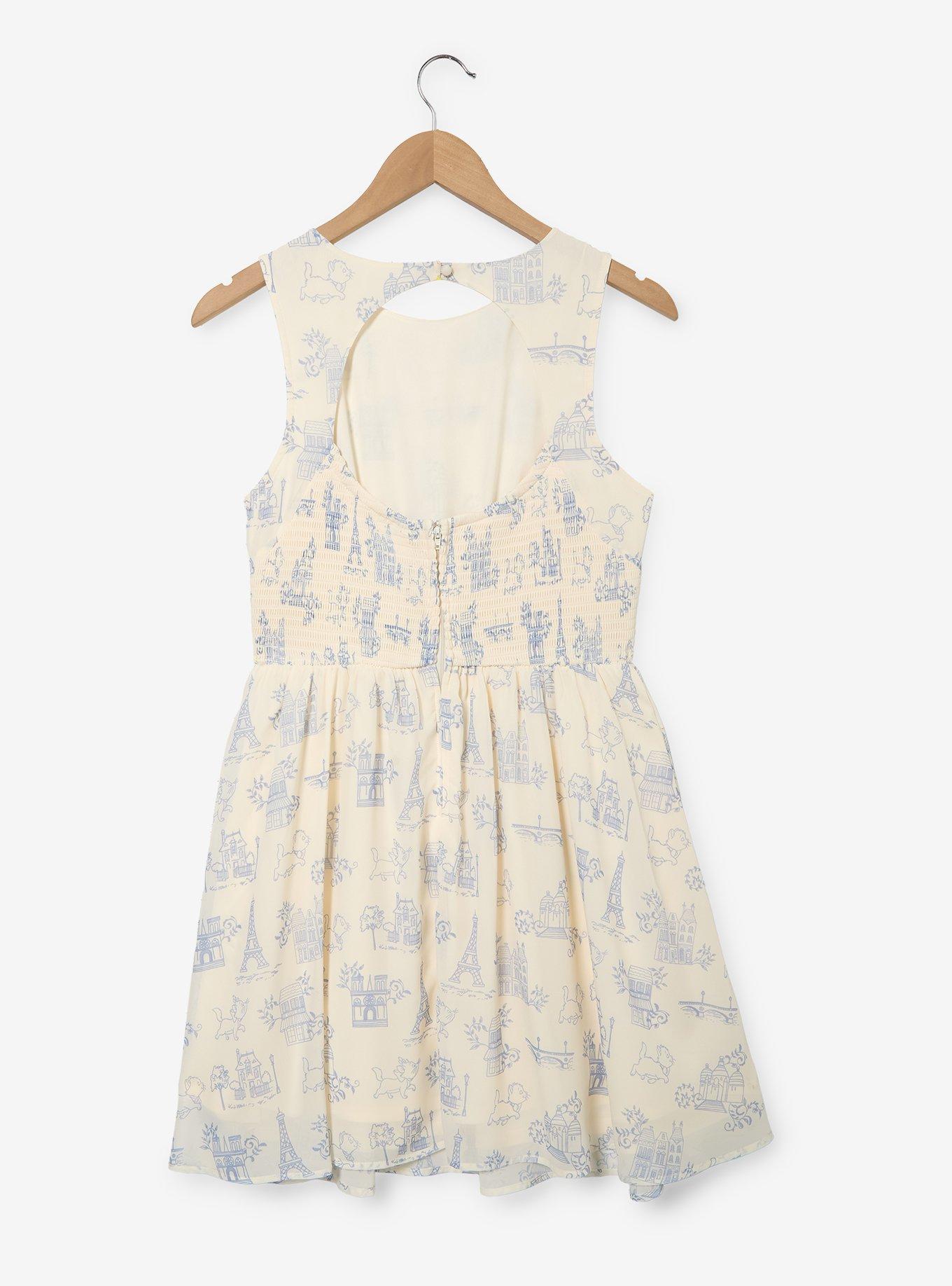 Disney The Aristocats Allover Print Chiffon Dress &mdash; BoxLunch Exclusive, , hi-res