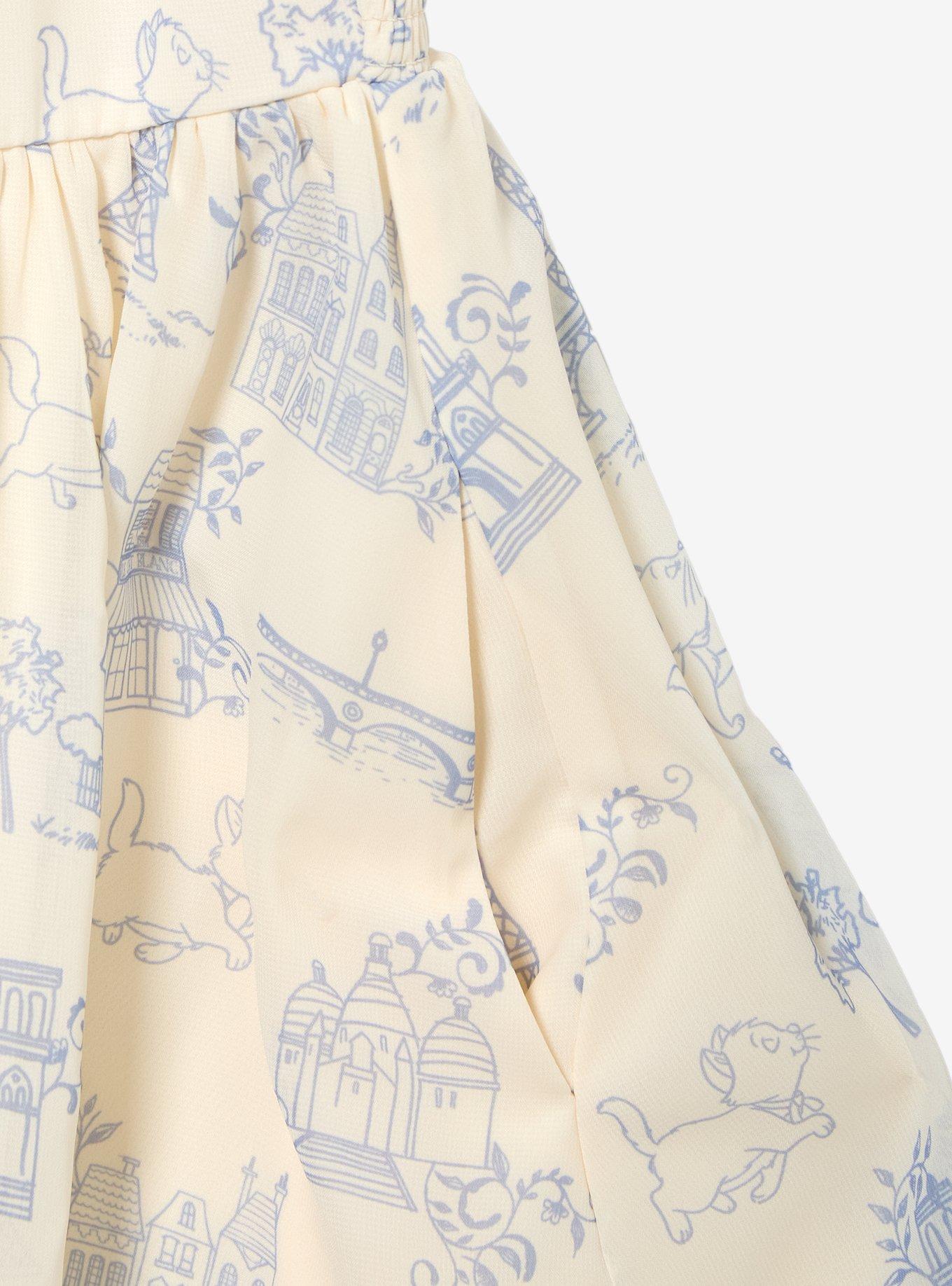 Disney The Aristocats Allover Print Chiffon Dress &mdash; BoxLunch Exclusive, BIRCH, alternate