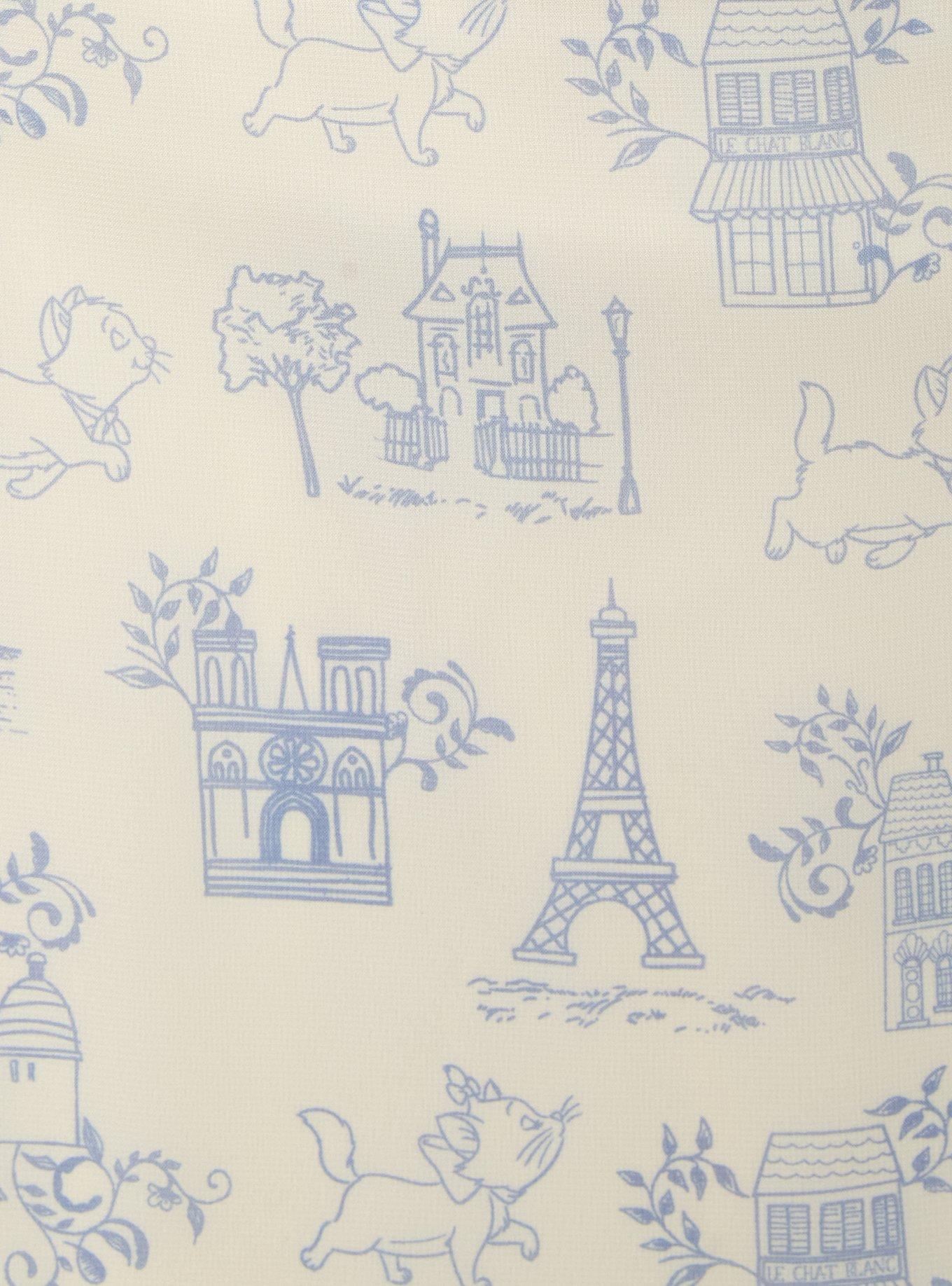 Disney The Aristocats Allover Print Chiffon Dress &mdash; BoxLunch Exclusive, BIRCH, alternate - view 6