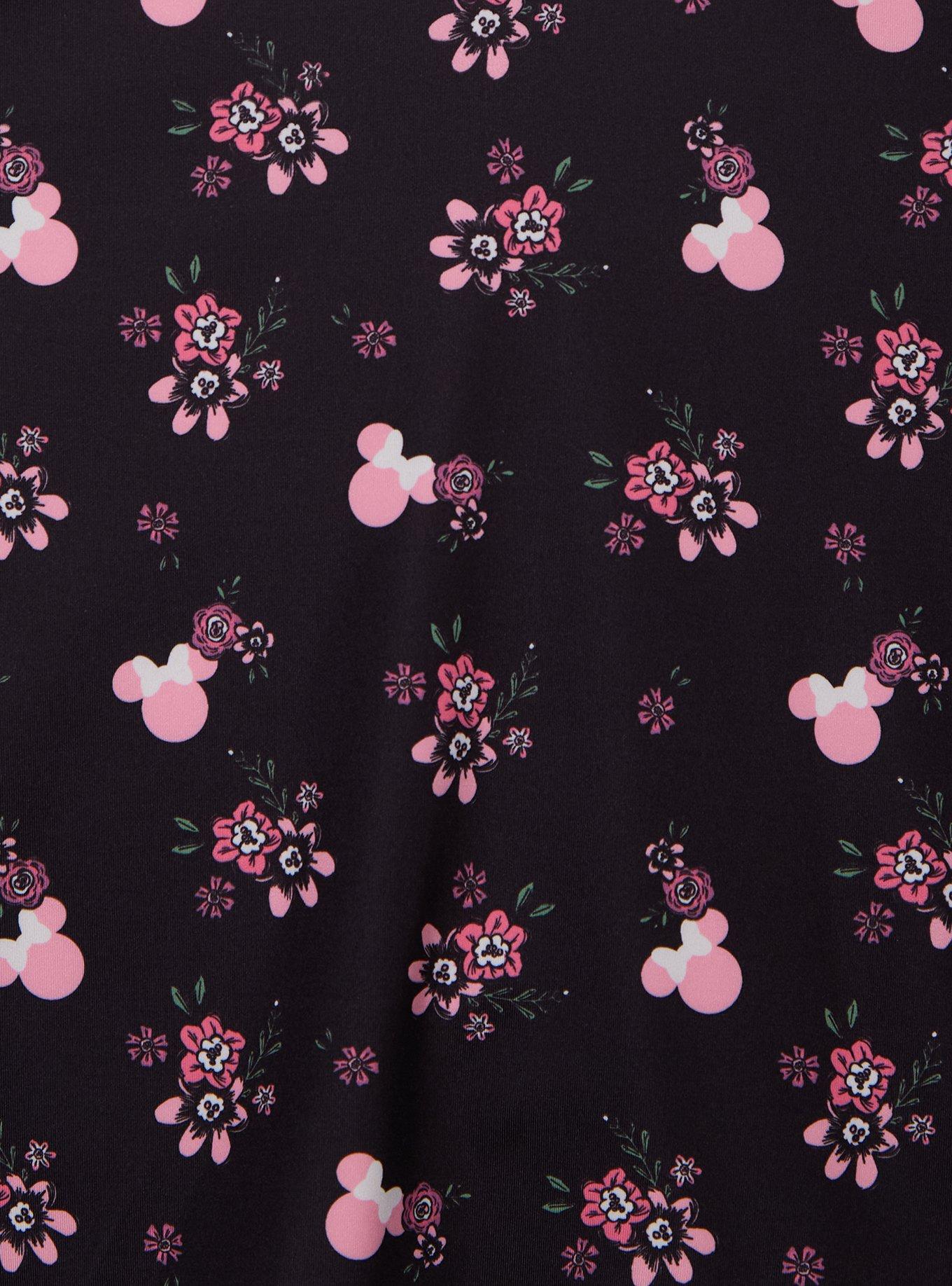 Disney Minnie Mouse Floral Active Skirt - BoxLunch Exclusive, BLACK, alternate