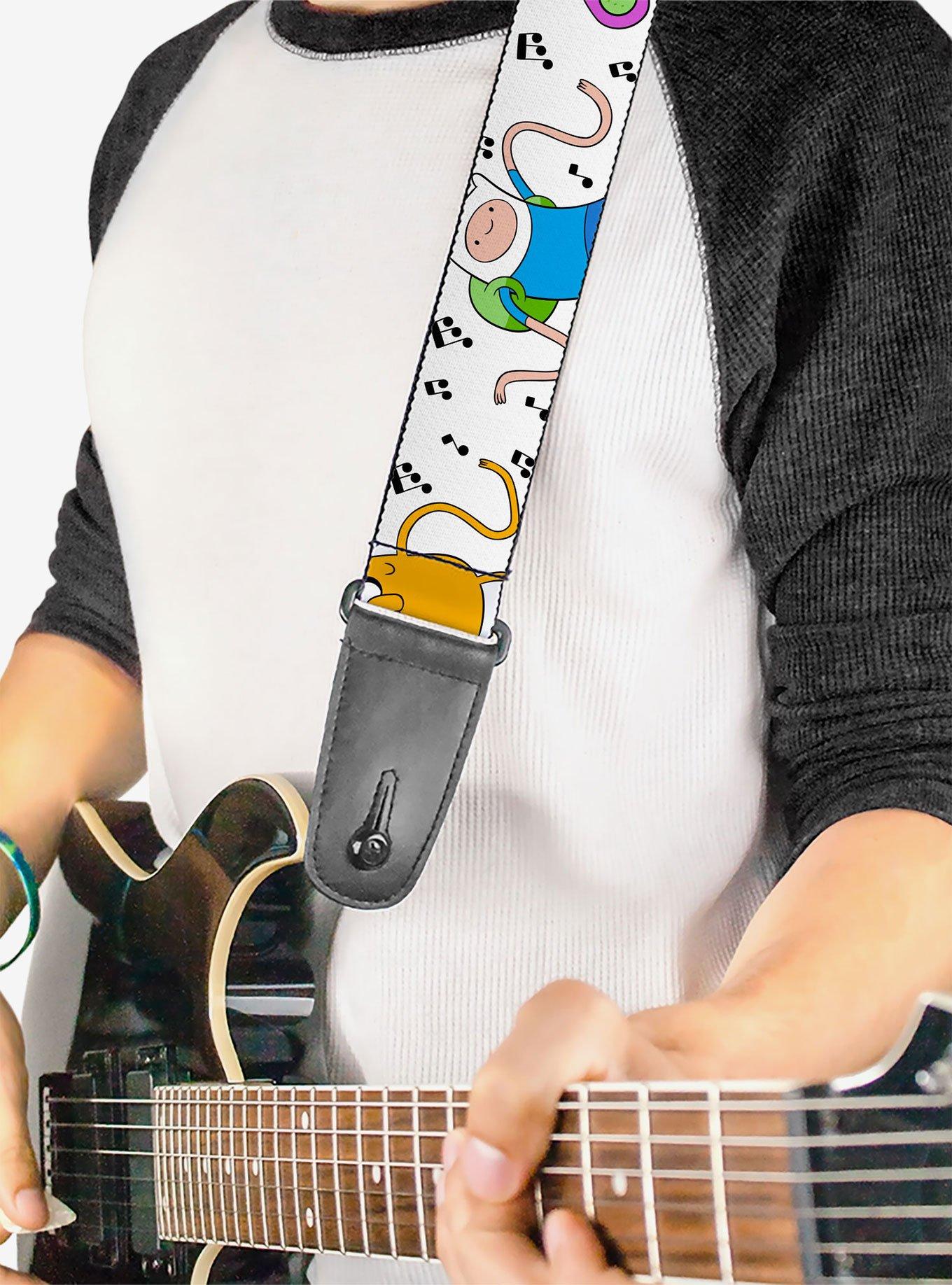 Adventure Time Finn and Jake Long Arms Dancing Pose Guitar Strap, , hi-res