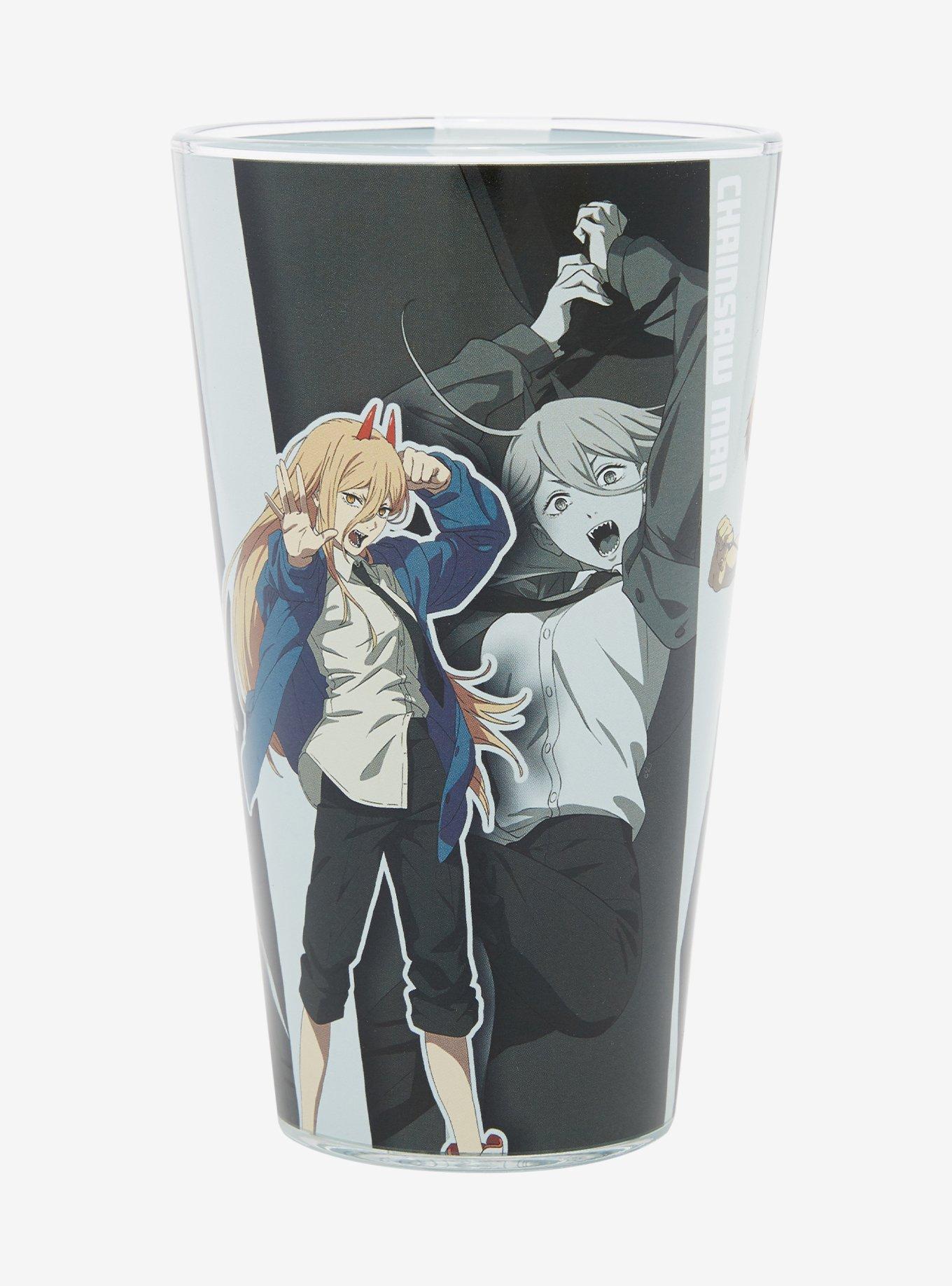 Chainsaw Man Character Panel Glass Cup, , hi-res